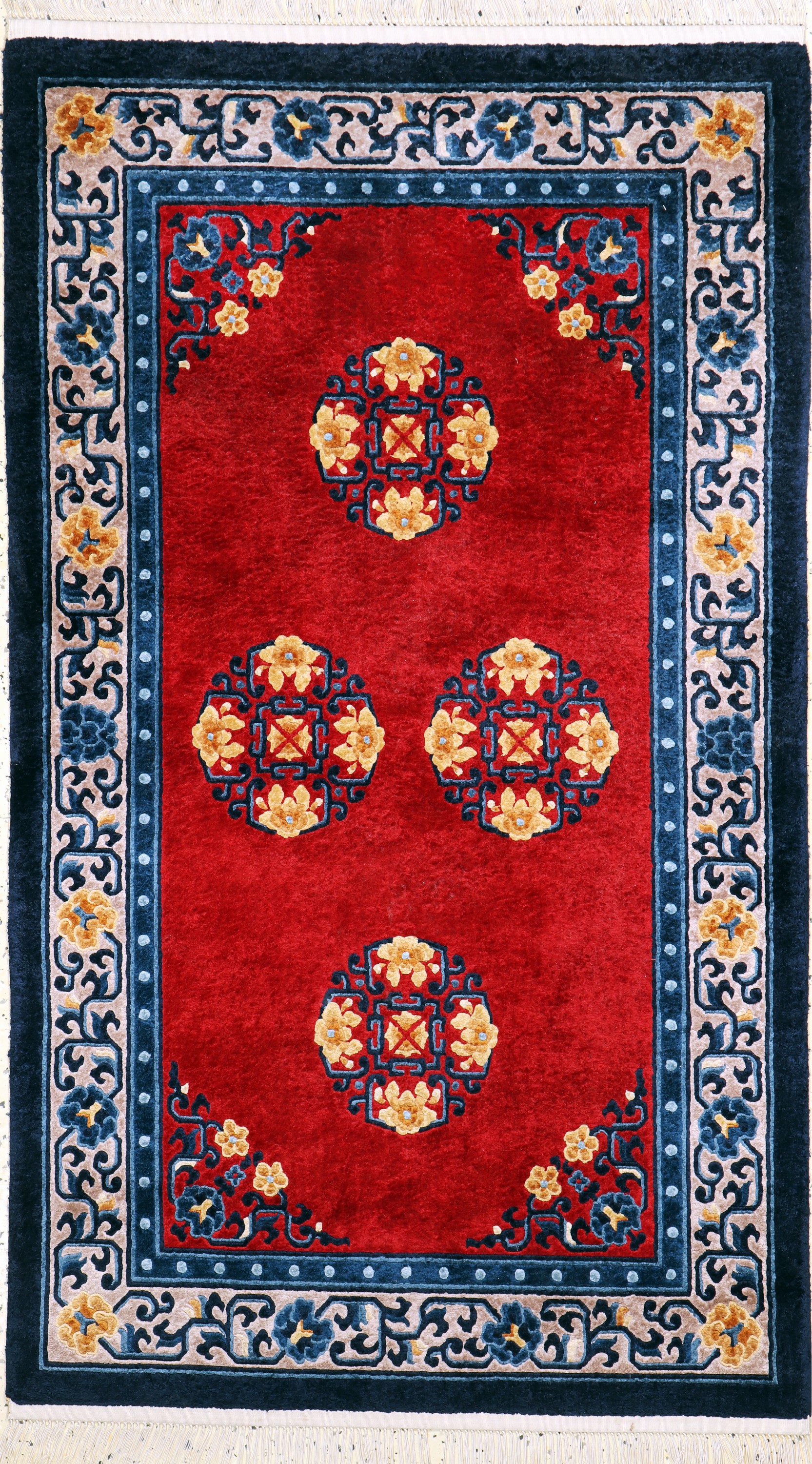 Seiden Peking, China, Mitte 20.Jhd, reine Naturseide, ca. 155 x 92 cm, EHZ: 2