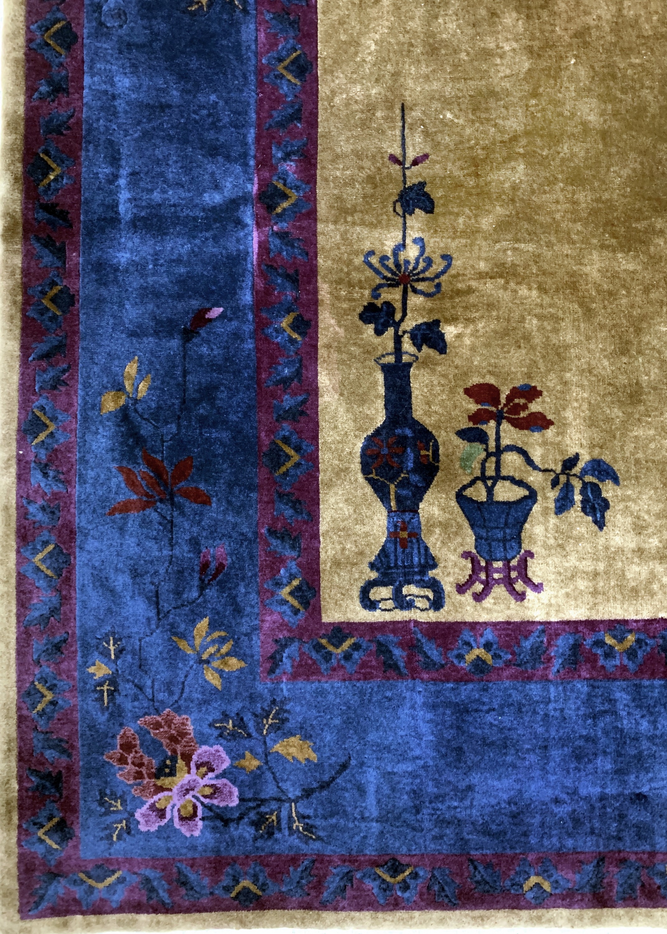 Detail b: Antiker Peking, China, um 1900, Manchester-Korkwolle, ca. 351 x 284 cm, EHZ: 3