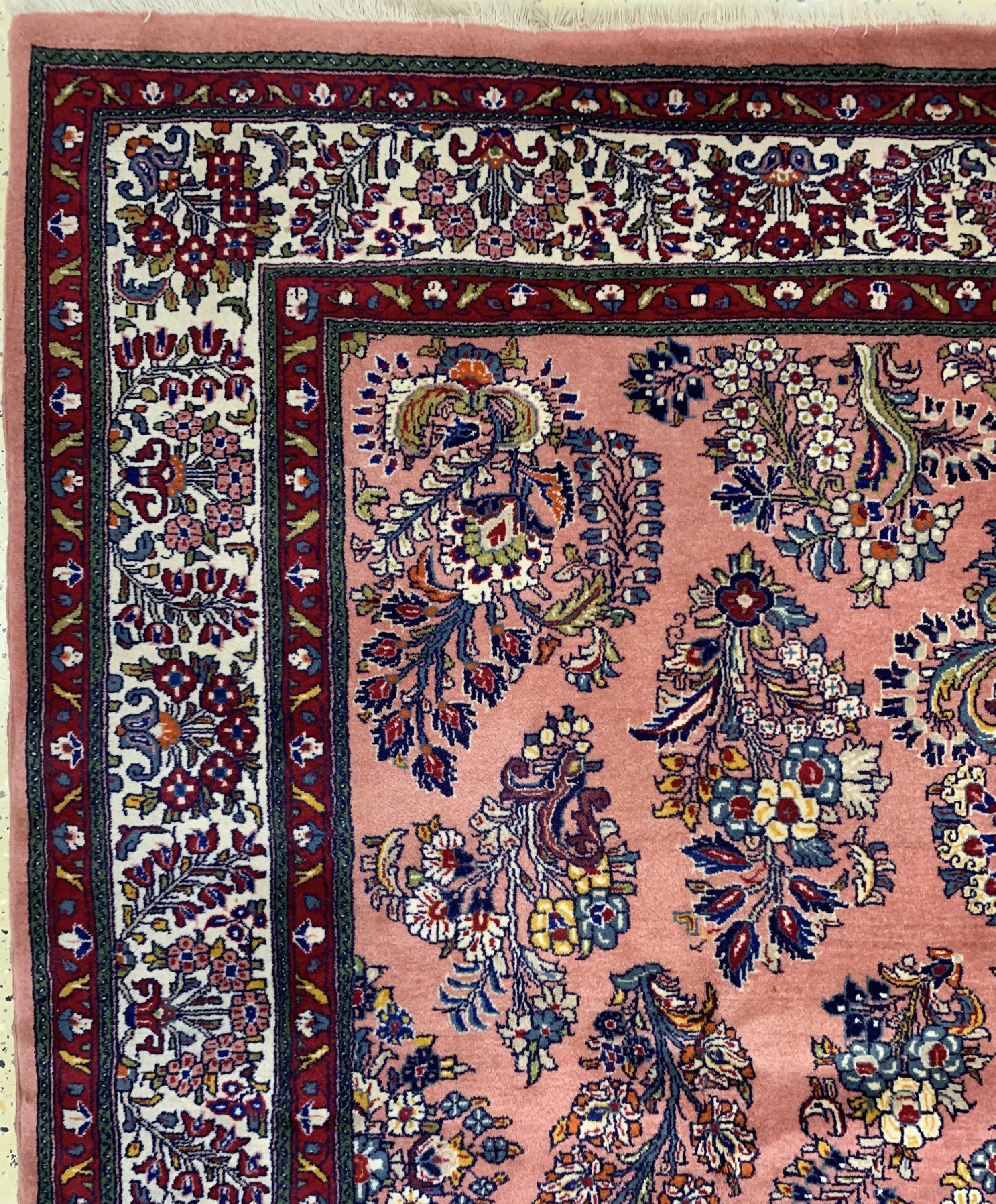 Detail d: Sarogh, Persien, Ende 20.Jhd, Wolle auf Baumwolle, ca. 318 x 216 cm, EHZ: 2