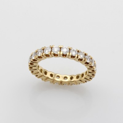 26878016a - Memoryring mit Brillanten, GG 750/000, rund-um bes. m. Brill. zus. ca. 2.0 ct feines ...