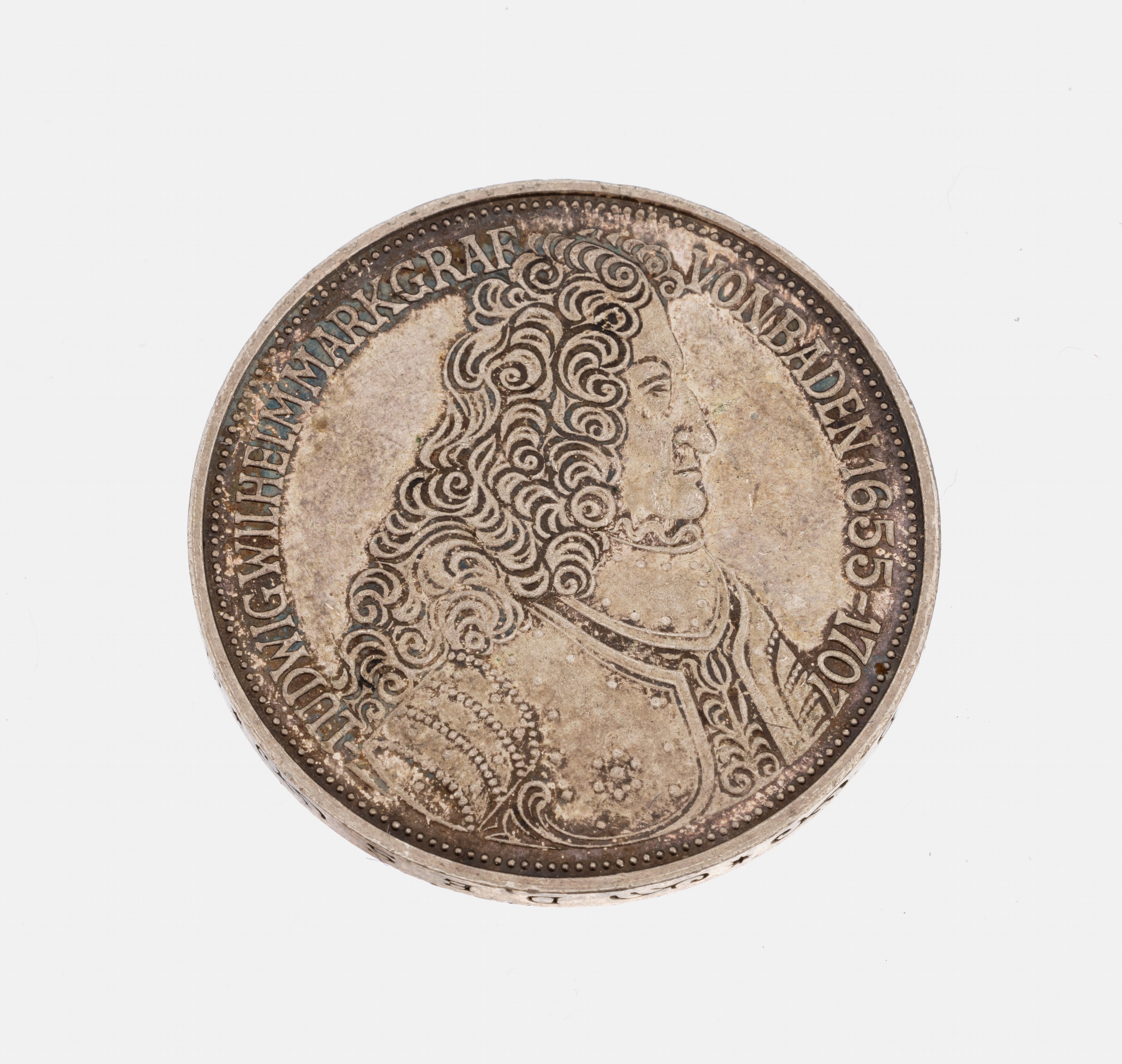 5 Mark Silbermünze, Deutschland, 1955, Ludwig Wilhelm Markgraf von Baden