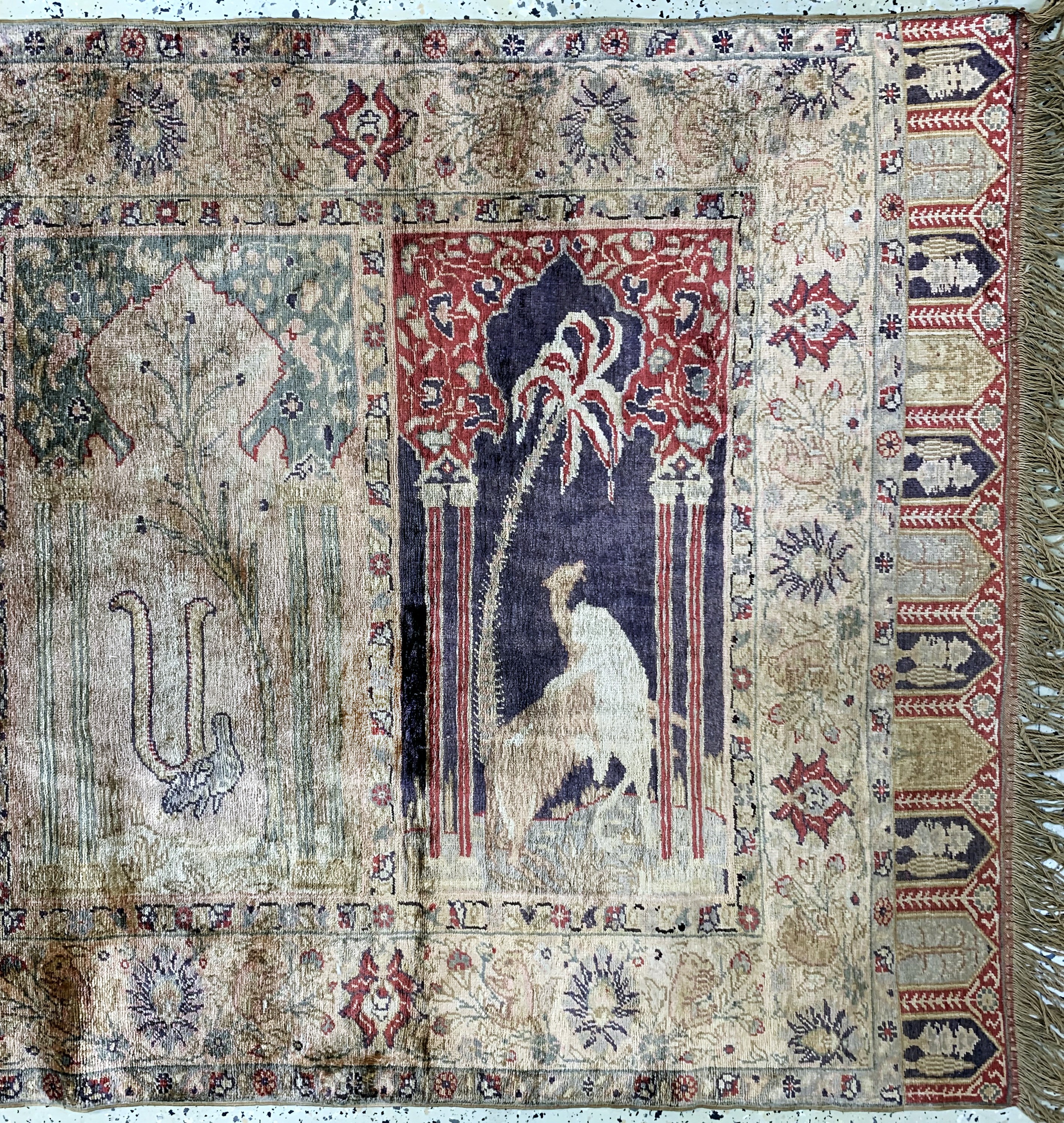 Detail a: Kayseri Flosch alt, Türkei, Anfang 20.Jhd, merzerisierte Baumwolle, ca. 290 x 101 cm, EHZ: 1-2