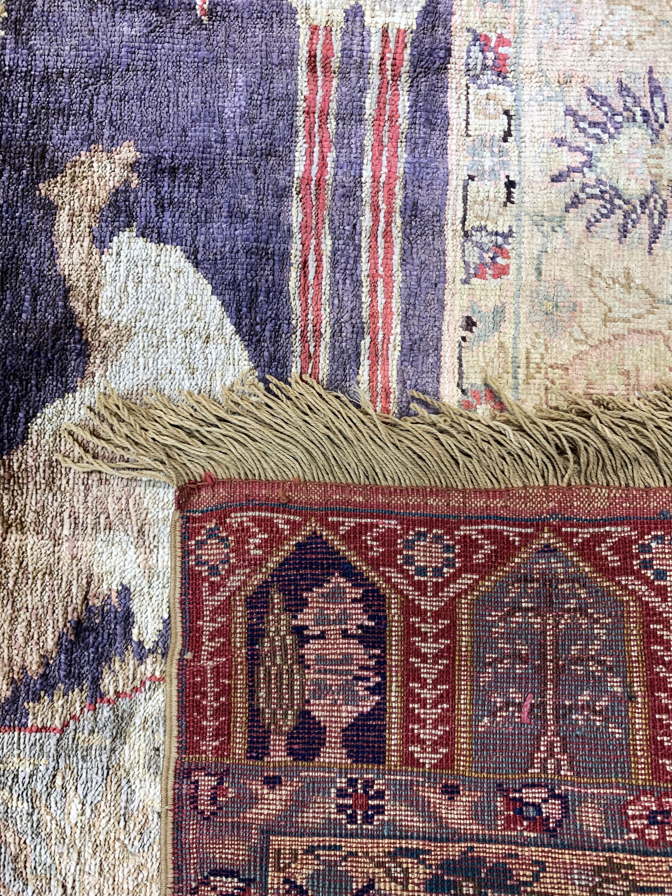 Detail d: Kayseri Flosch alt, Türkei, Anfang 20.Jhd, merzerisierte Baumwolle, ca. 290 x 101 cm, EHZ: 1-2