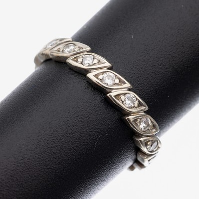 Image 26878947 - 18 kt Gold Brillant-Ring, WG 750/000, Brillanten zus. ca. 0.50 ct ...