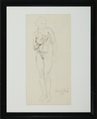 26879379k - Robert Jakob Bock, 1896 Darmstadt-1943 Pirmasens, 2 Bleistiftzeichnungen, stehenderund ...