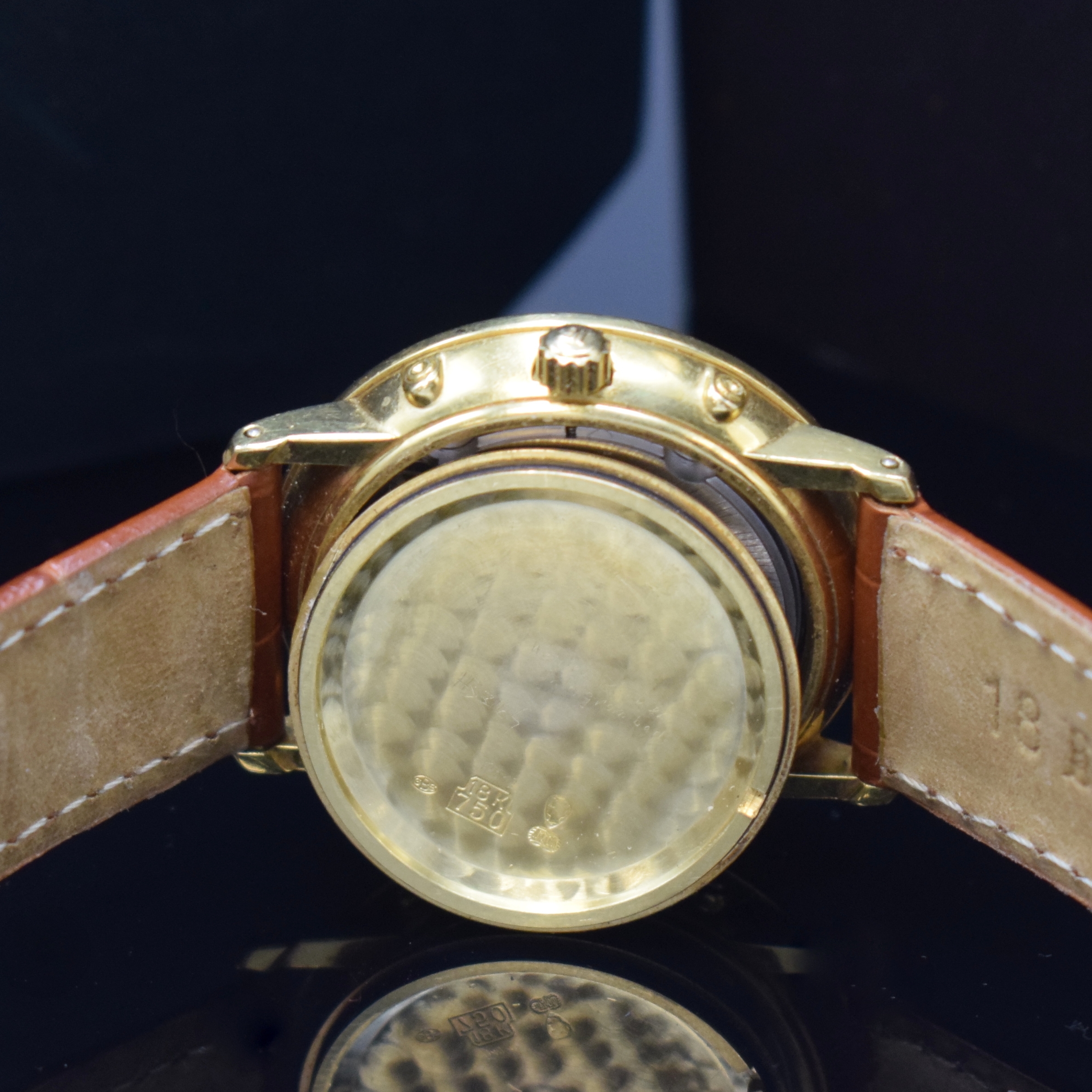Detail i: BLANCPAIN Villeret Armbanduhr mit "Ewigem Kalender" Referenz 5495 in GG 750/000, Schweiz verk. lt. beil. Garantie 08/1990, Automatik, ...