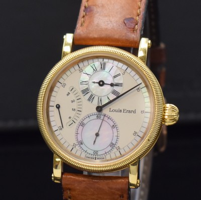 26879537a - LOUIS ERARD Herrenarmbanduhr La Longue Ligne, Schweiz um 1995, Handaufzug, verg. Geh. ...