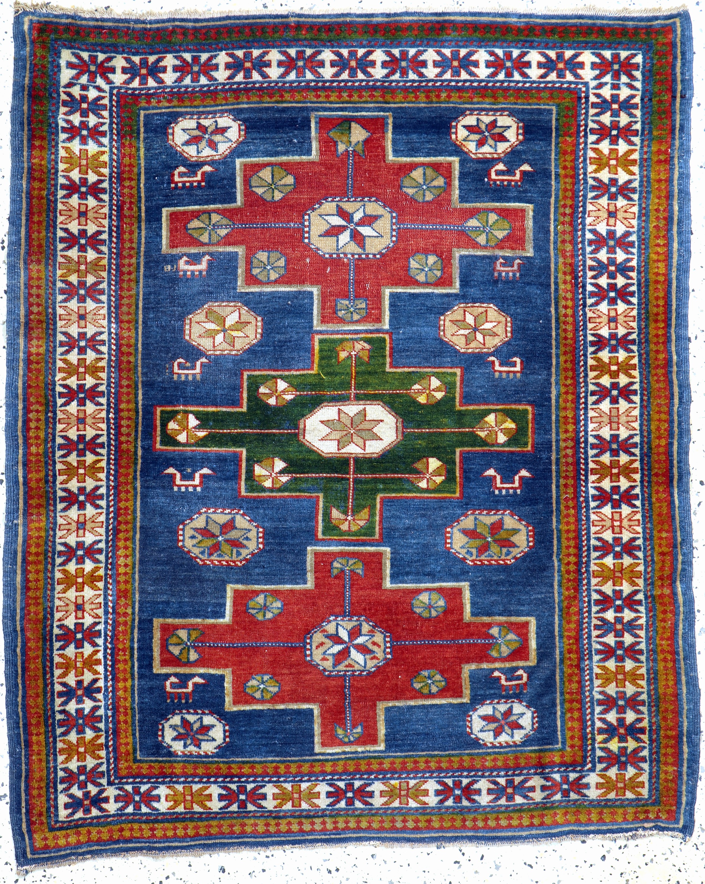Derbent antik, Kaukasus, um 1900, Wolle aufWolle, ca. 135 x 113 cm, EHZ: 3