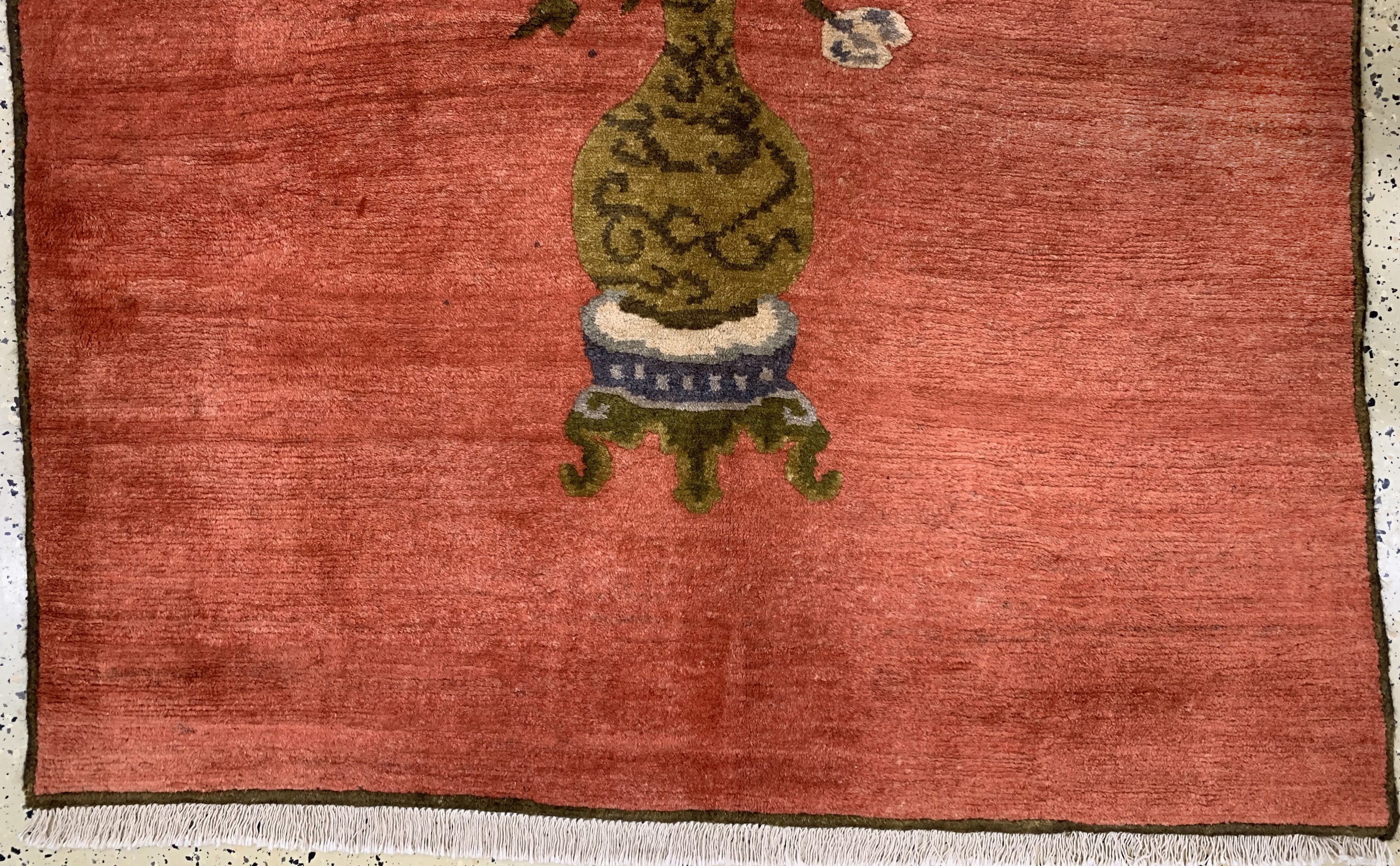Detail b: "Engsi", Mongolai, Mitte 20.Jhd, Wolle auf Baumwolle, ca. 190 x 136 cm, EHZ: 2