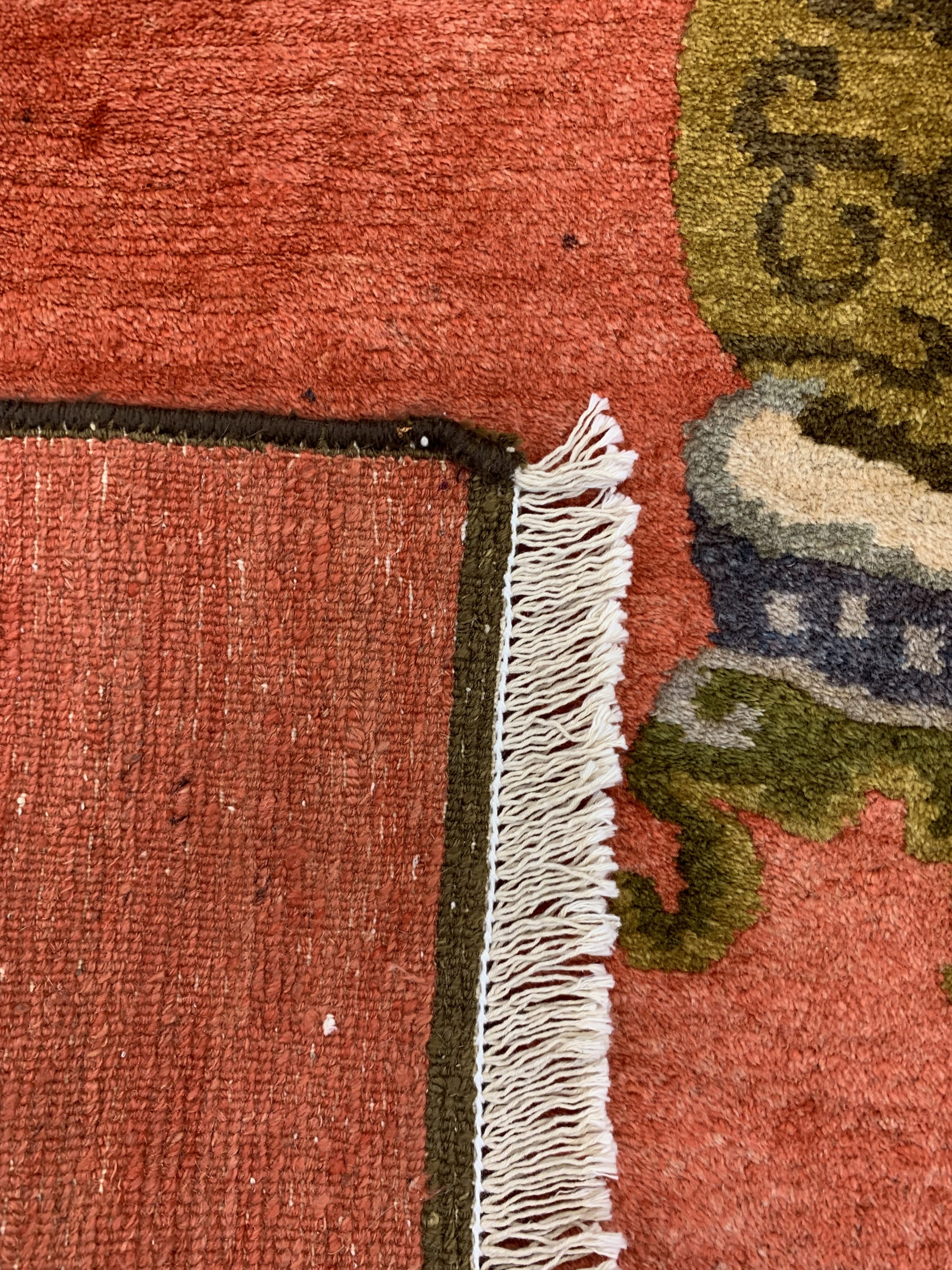 Detail e: "Engsi", Mongolai, Mitte 20.Jhd, Wolle auf Baumwolle, ca. 190 x 136 cm, EHZ: 2