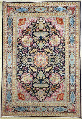 Image 26879938 - Kerman"Königskrone", Persien, ca. 60 Jahre,Wolle auf Baumwolle, ca. 290 ...