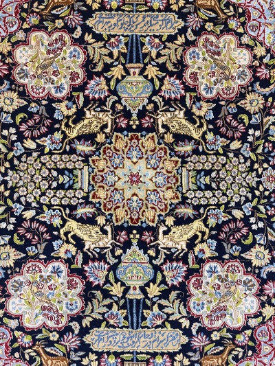 26879938c - Kerman´Königskrone´, Persien, Mitte 20.Jhd, Wolle auf Baumwolle, ca. 290 x 205 cm, ...