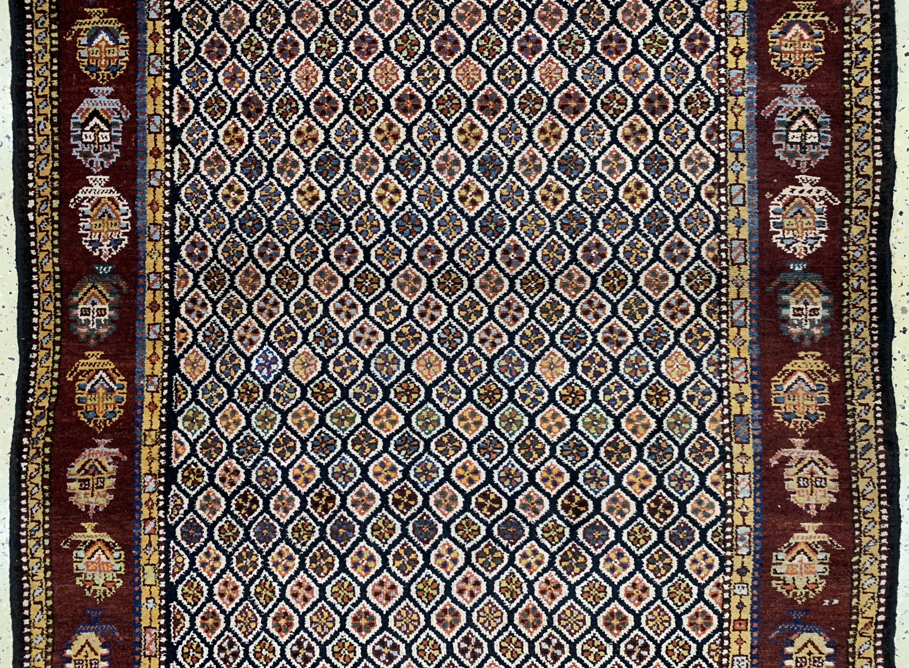 Detail c: Kordi Dorfteppich, Persien, datiert 1322(1901), Wolle auf Wolle, ca. 313 x 130 cm,EHZ: 2