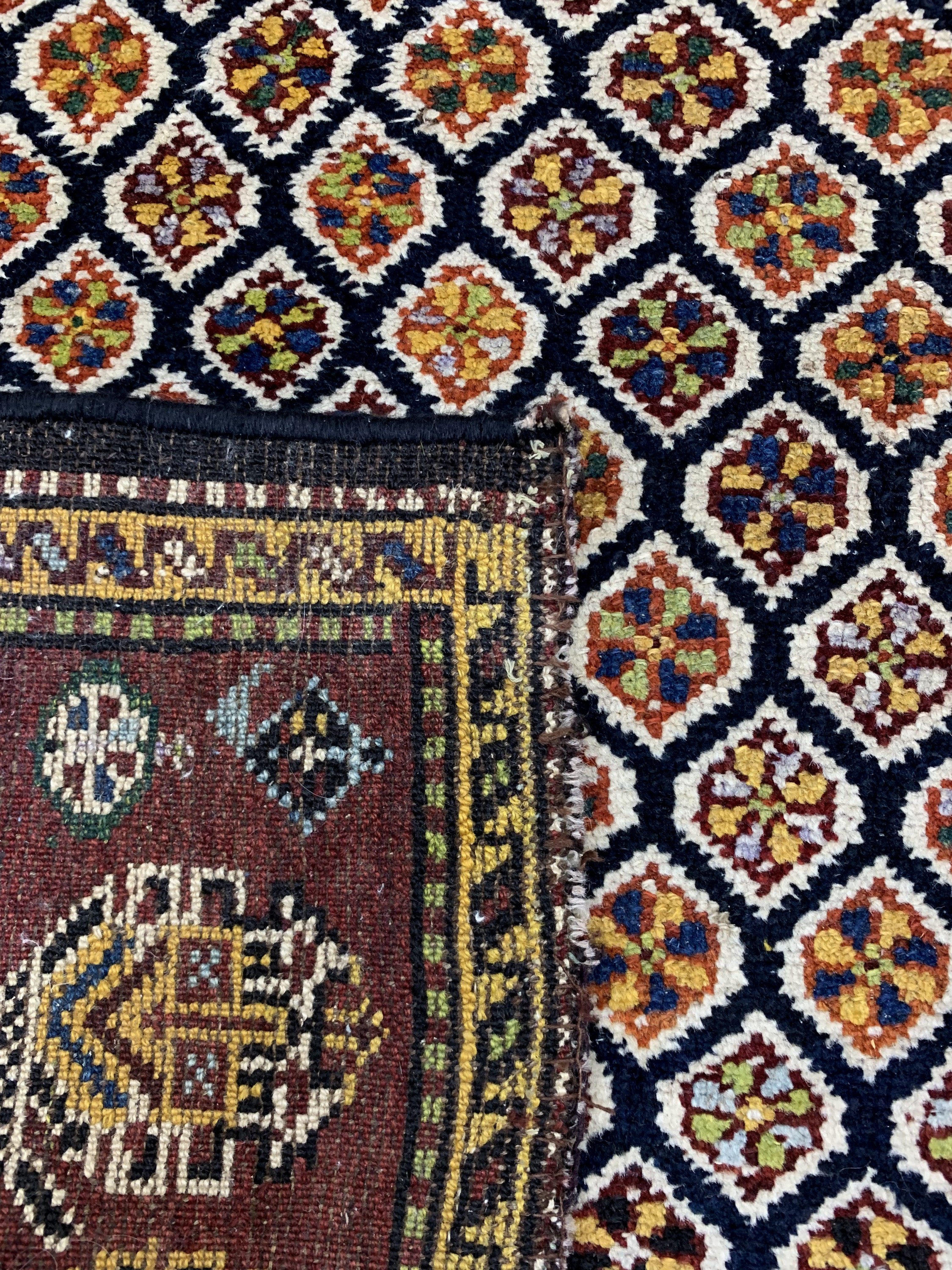 Detail f: Kordi Dorfteppich, Persien, datiert 1322(1901), Wolle auf Wolle, ca. 313 x 130 cm,EHZ: 2