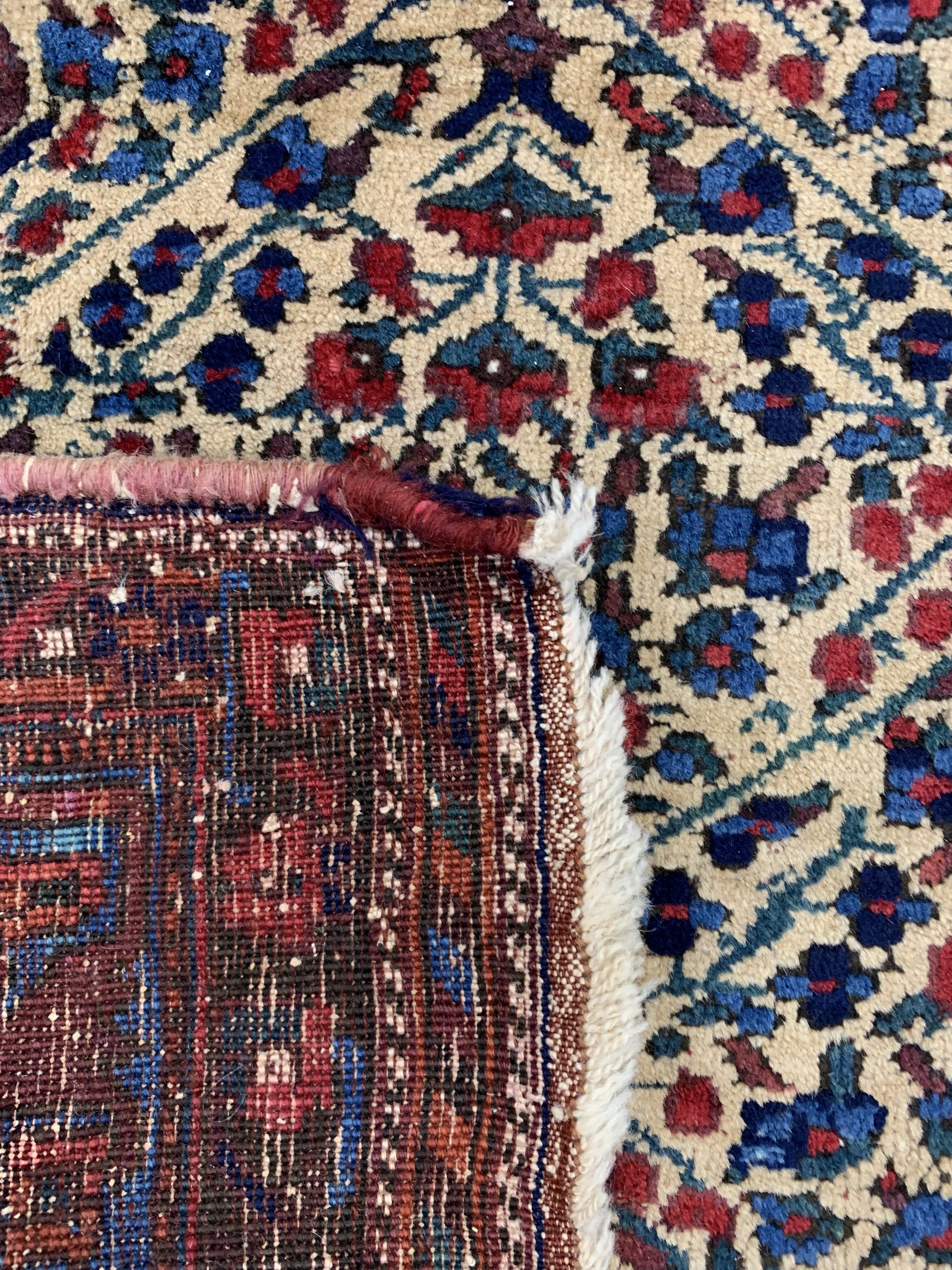 Detail d: Antiker Afschar, Persien, um 1900, Wolle auf Wolle, ca. 165 x 146 cm, EHZ: 2