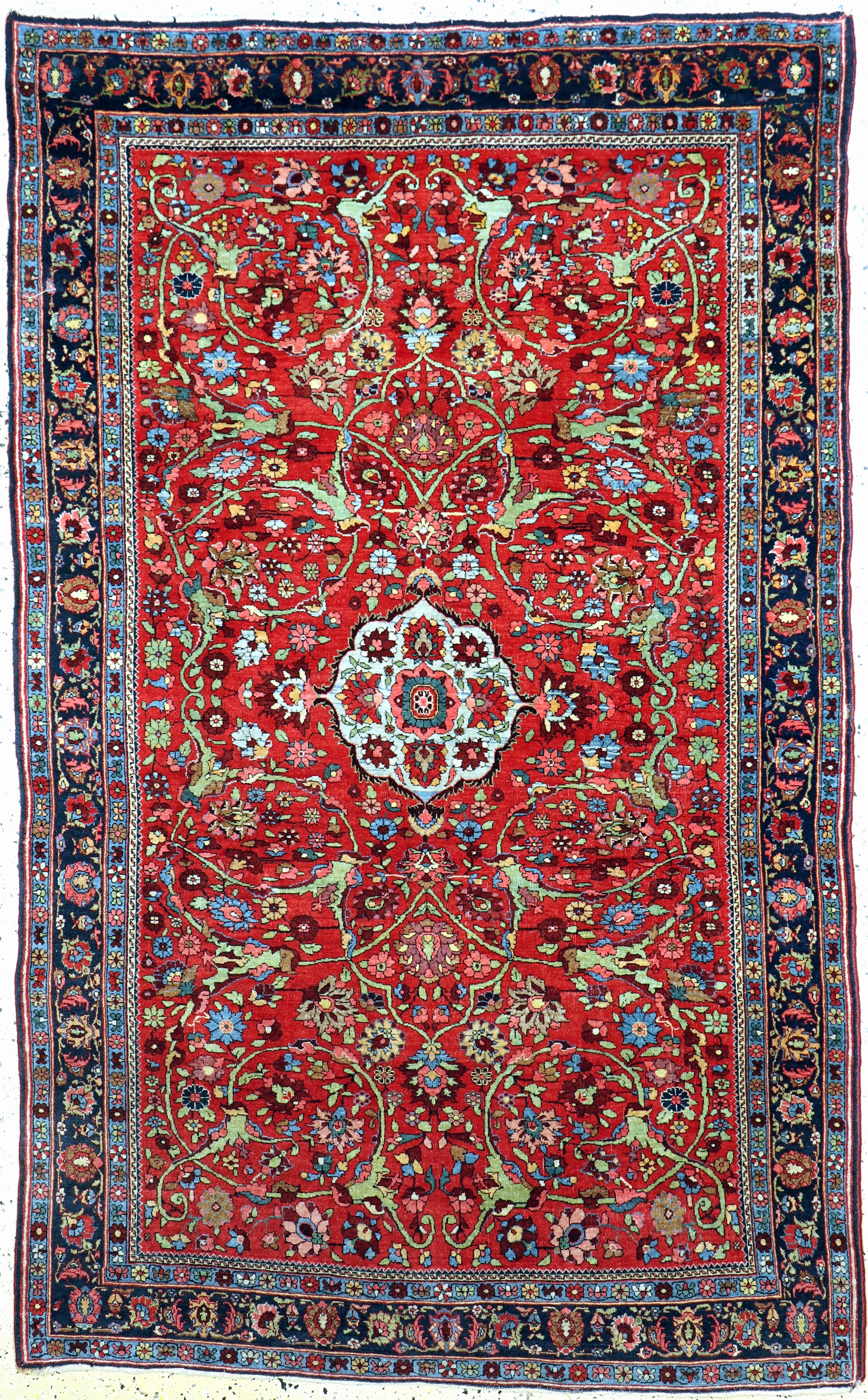 Antiker Bidjar, Persien, um 1900, Wolle aufBaumwolle, ca. 225 x 140 cm, EHZ: 2