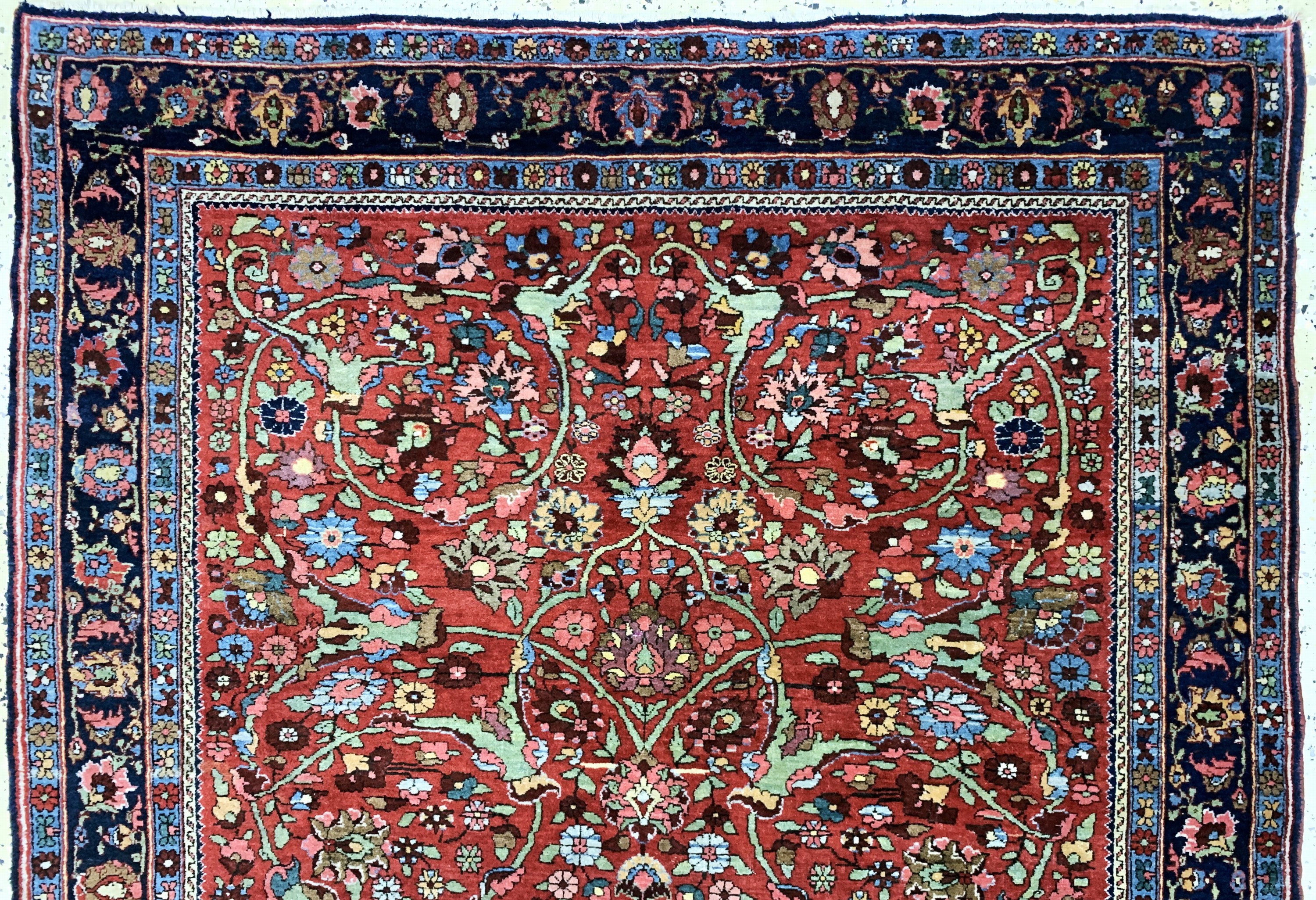 Detail a: Antiker Bidjar, Persien, um 1900, Wolle aufBaumwolle, ca. 225 x 140 cm, EHZ: 2