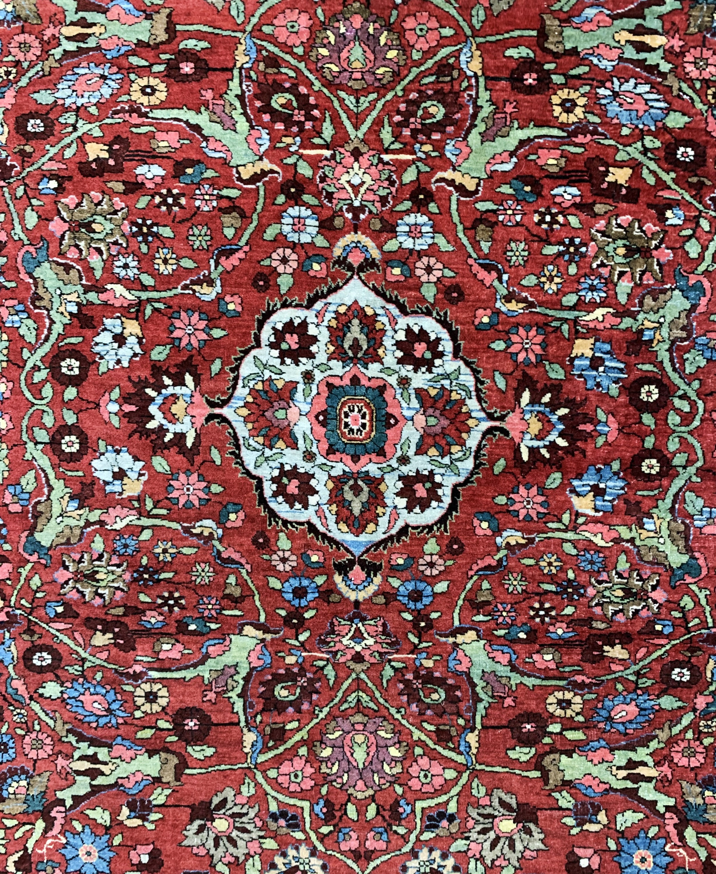 Detail c: Antiker Bidjar, Persien, um 1900, Wolle aufBaumwolle, ca. 225 x 140 cm, EHZ: 2
