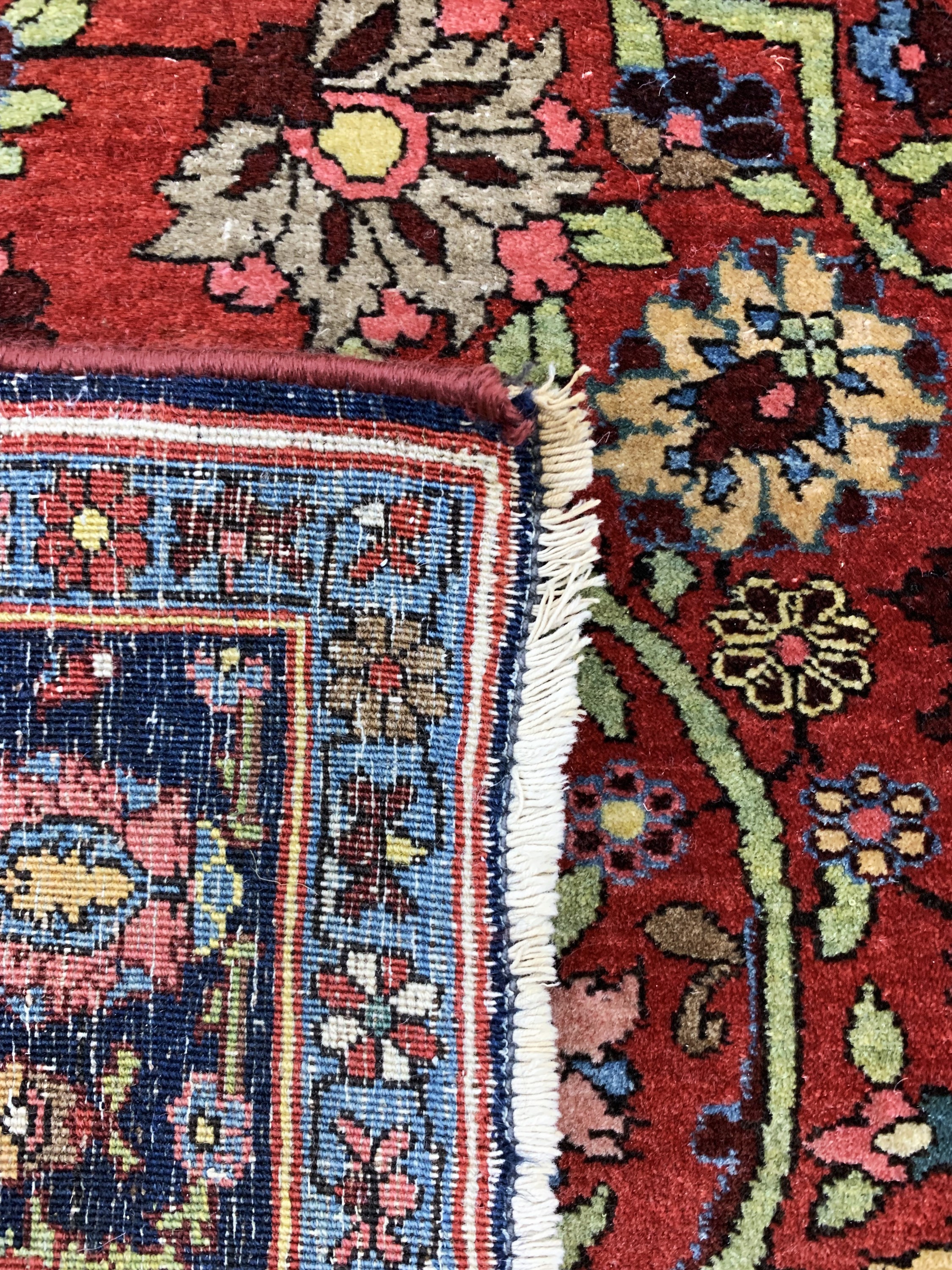 Detail e: Antiker Bidjar, Persien, um 1900, Wolle aufBaumwolle, ca. 225 x 140 cm, EHZ: 2