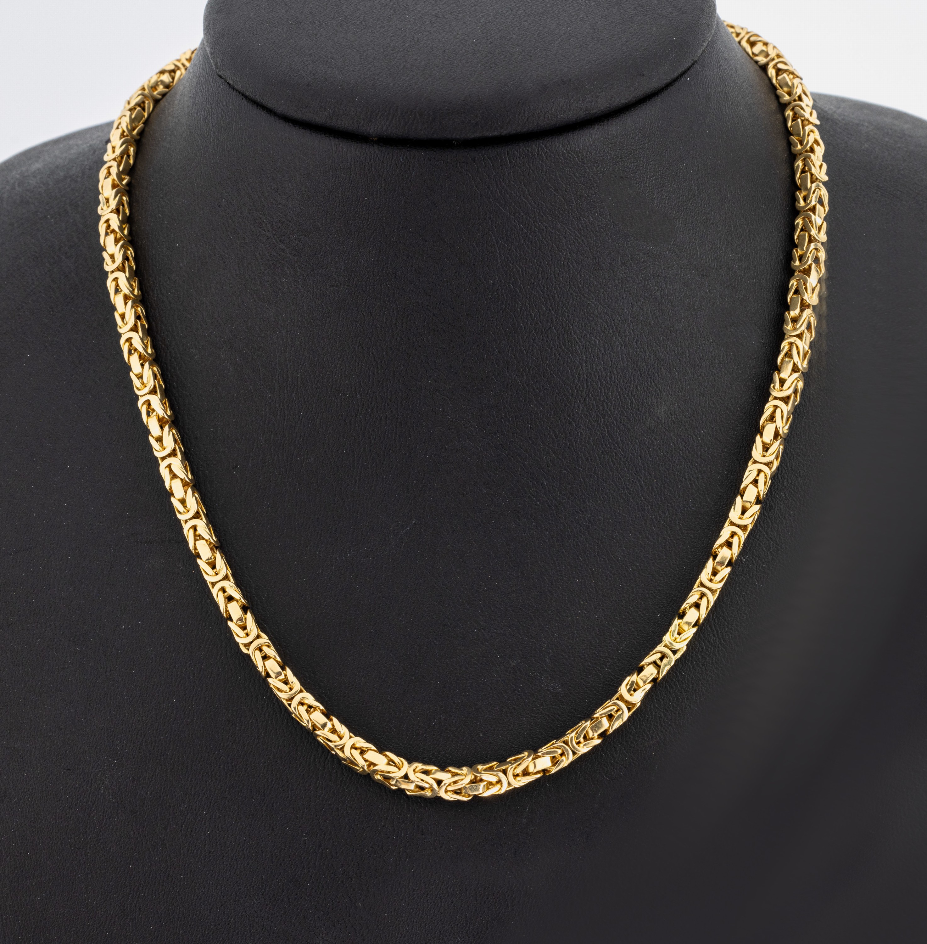 18 kt Gold Königskette, GG 750/000 gepr., endlos, L. ca. 80 cm, ca. 71.6 g