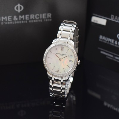 Image 26881034 - BAUME & MERCIER Classima nahezu neuwertige Damenarmbanduhr mit Diamanten Referenz ...