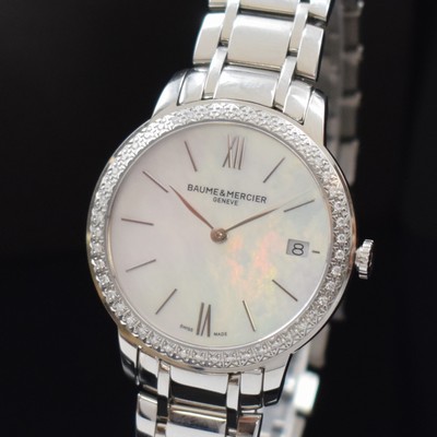 26881034a - BAUME & MERCIER Classima nahezu neuwertige Damenarmbanduhr mit Diamanten Referenz ...