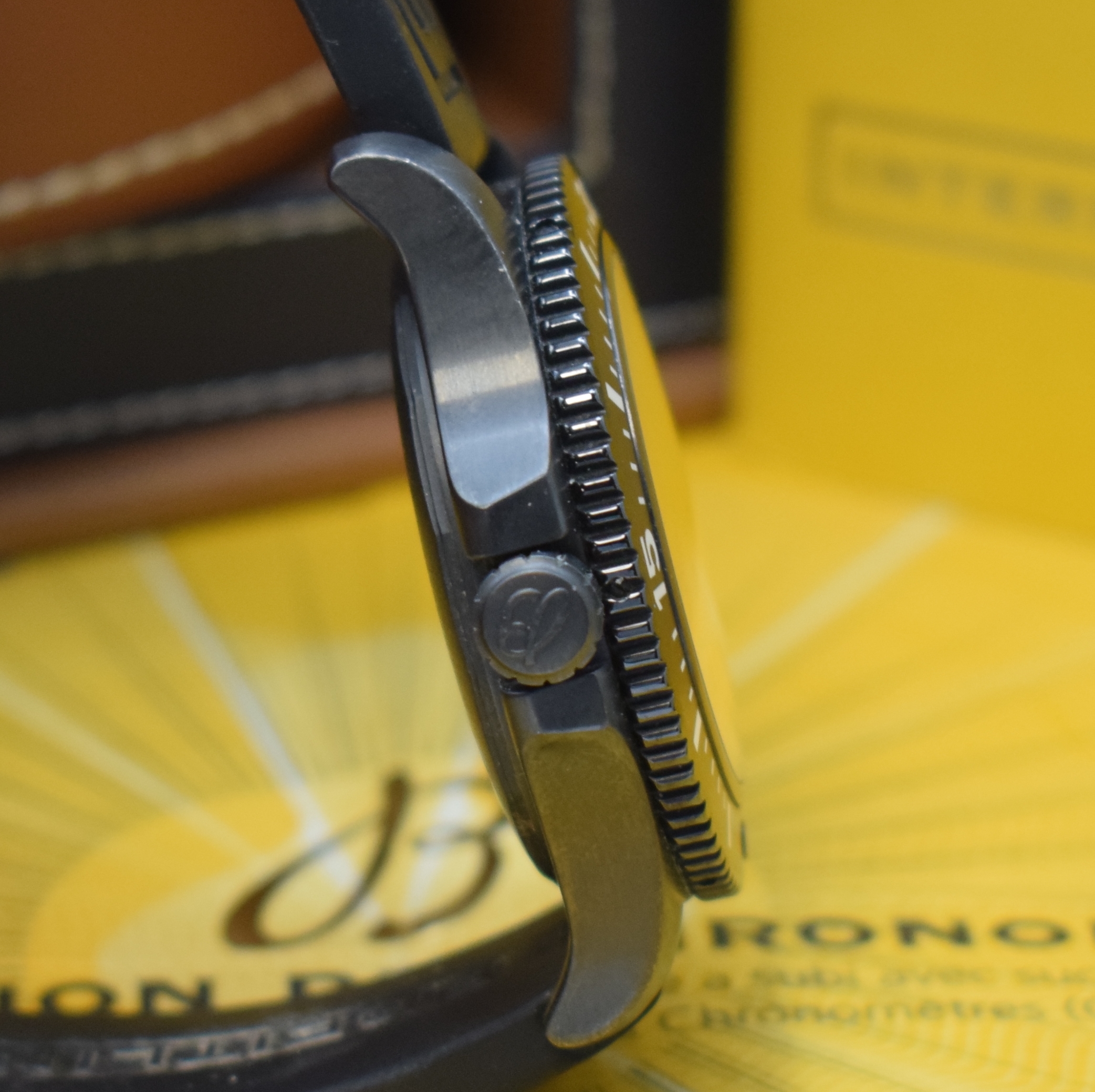 Detail c: BREITLING Herrenarmbanduhr Superocean 44 Special Referenz M17393, Schweiz verk. lt. beil. Pap. 12/2018, Automatik, DLC beschichtetes Edelstahlgeh. ...