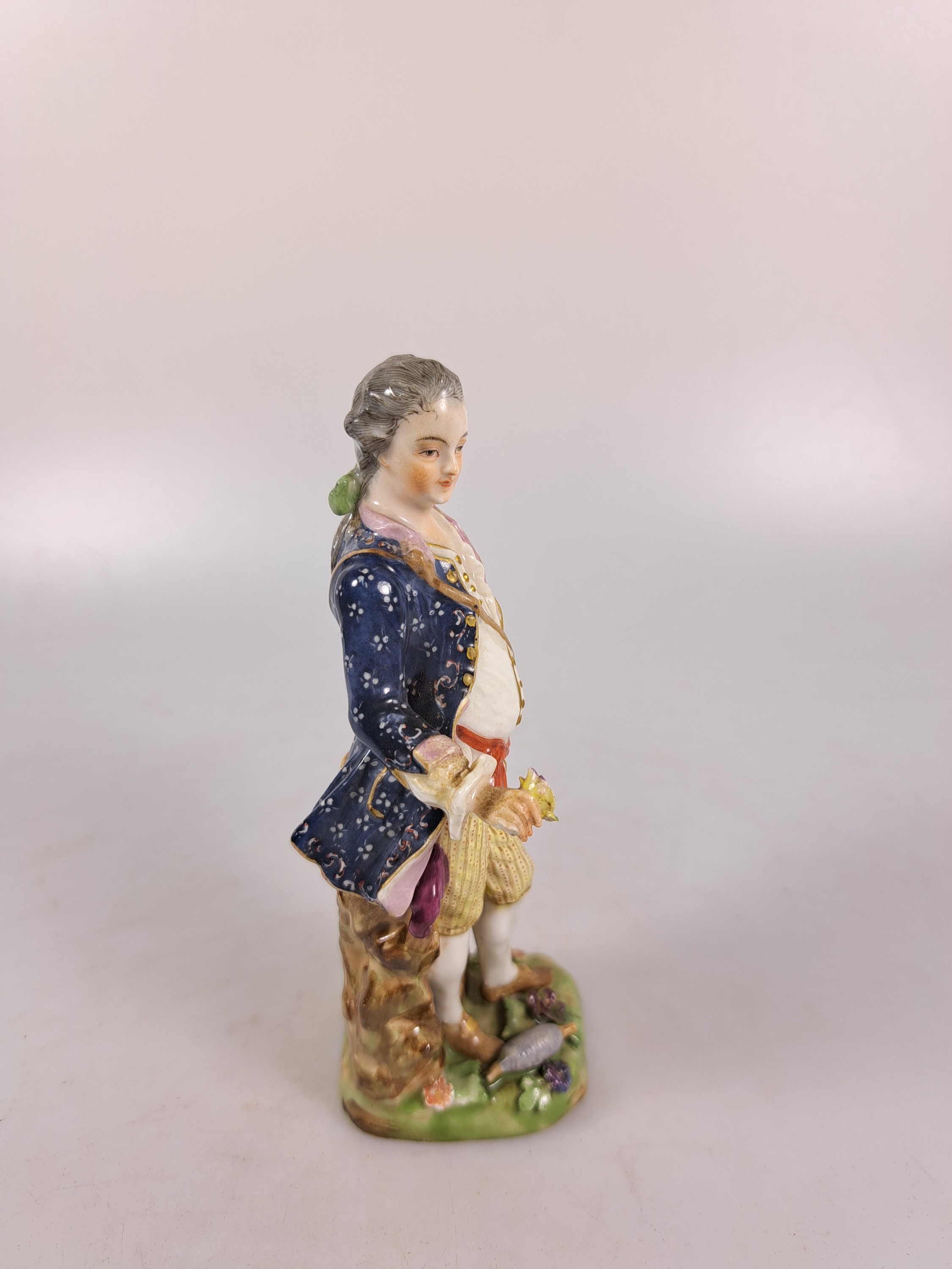 Detail h: Paar Porzellanfiguren, Fürstliche Fuldaische Feine Porzellanfabrik, Ende 18.Jh., Porzellan, farbig staffiert, galantes Paar, l. best., H. 14 cm