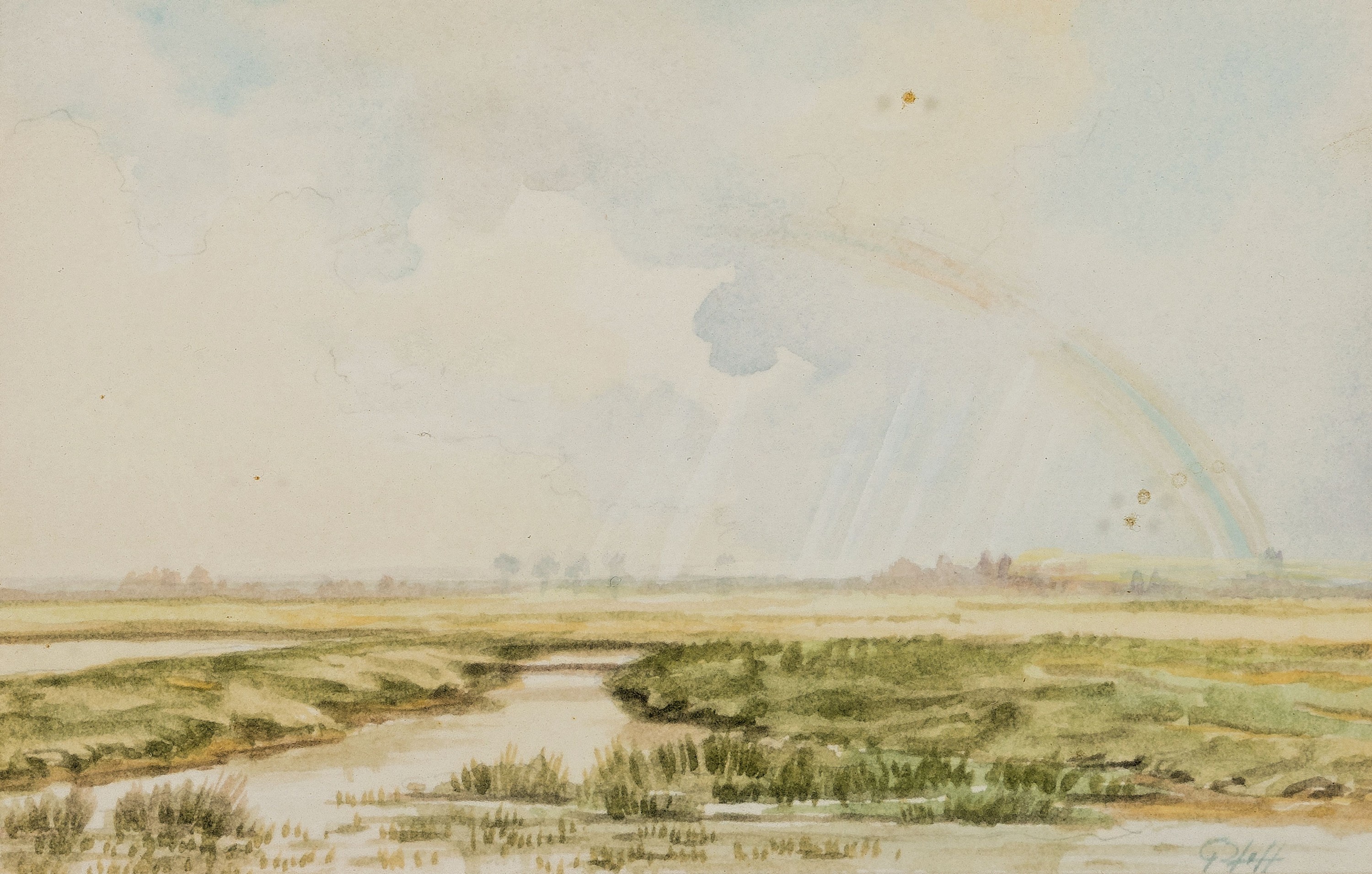 Detail f: Hans Pfaff, 1939-2019, 4 Aquarelle mit einer Winter- und drei Sommerlandschaften, alle handsign., von ca. 7.5x5cm bis ca. 11x 13.5cm, PP, u.Gl., R.