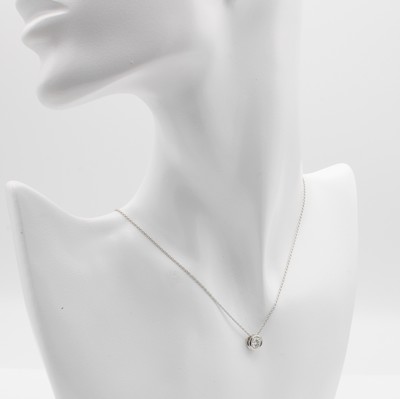 Image 26881909 - Collier mit Brillantsolitär, WG 750/000, Brill. ca. 0.42 ct Weiß/si in ...