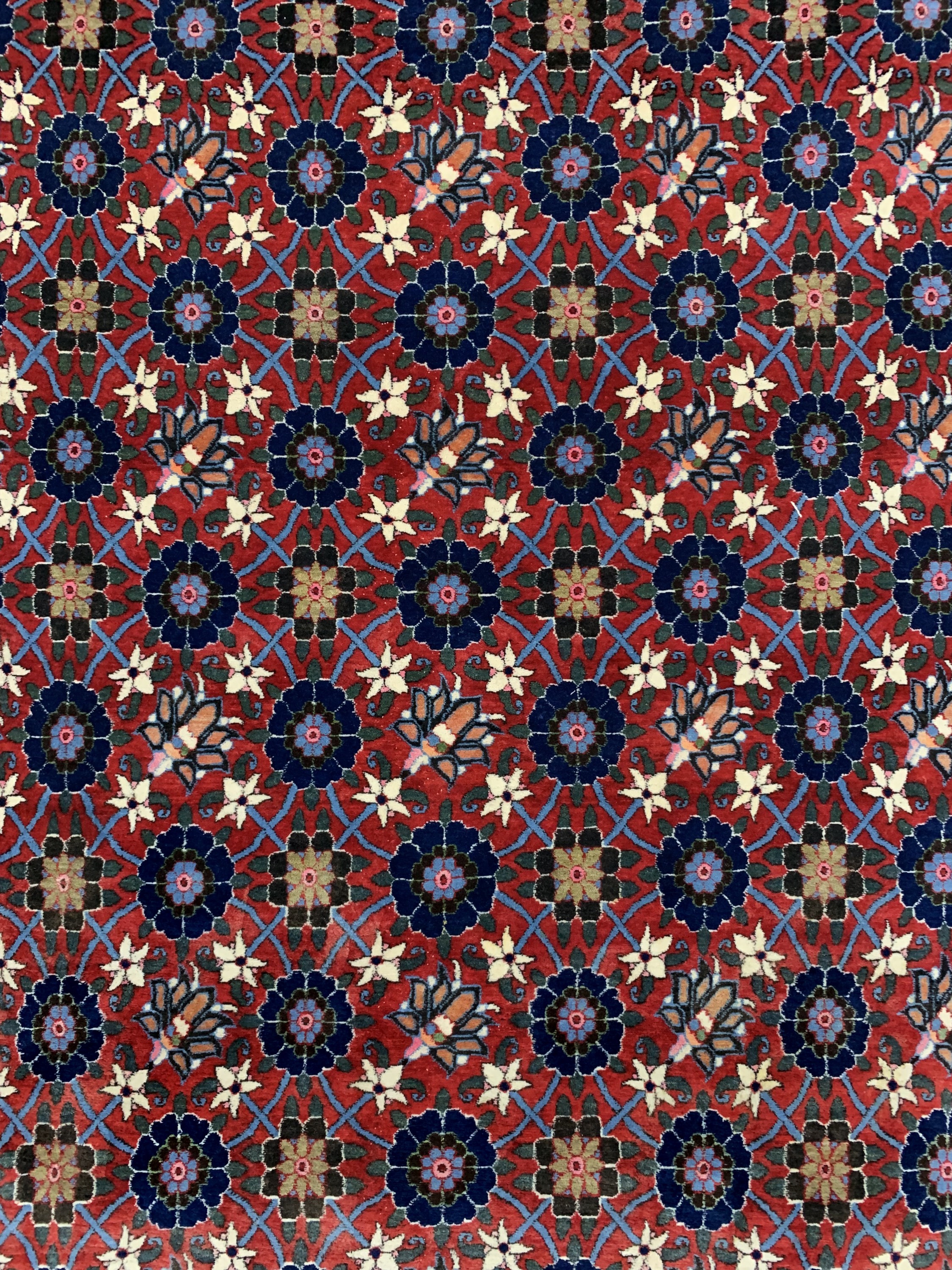 Detail e: Weramin alt, Persien, Mitte 20.Jhd, Wolle auf Baumwolle, ca. 323 x 220 cm, gereinigt, EHZ: 2