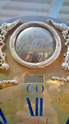 26882679a - Standuhr, (Asmus) Schmidt, Gelting (Schleswig Holstein), datiert 1801, urspr. ...