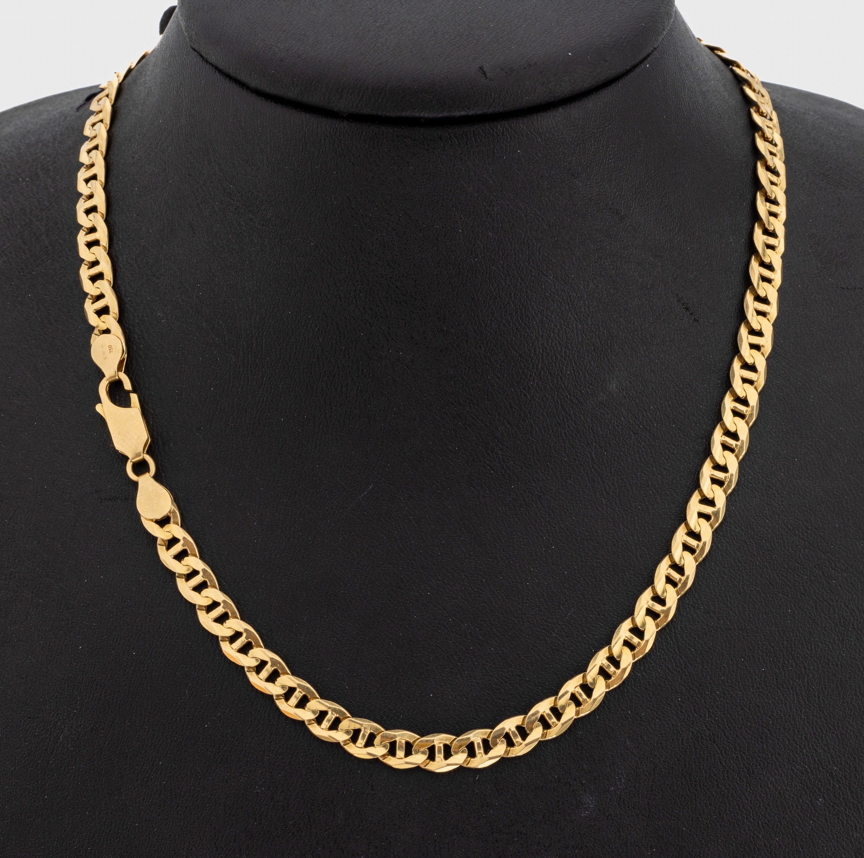 18 kt Gold Collier, GG 750/000, L. ca. 64 cm, ca. 35.4 g