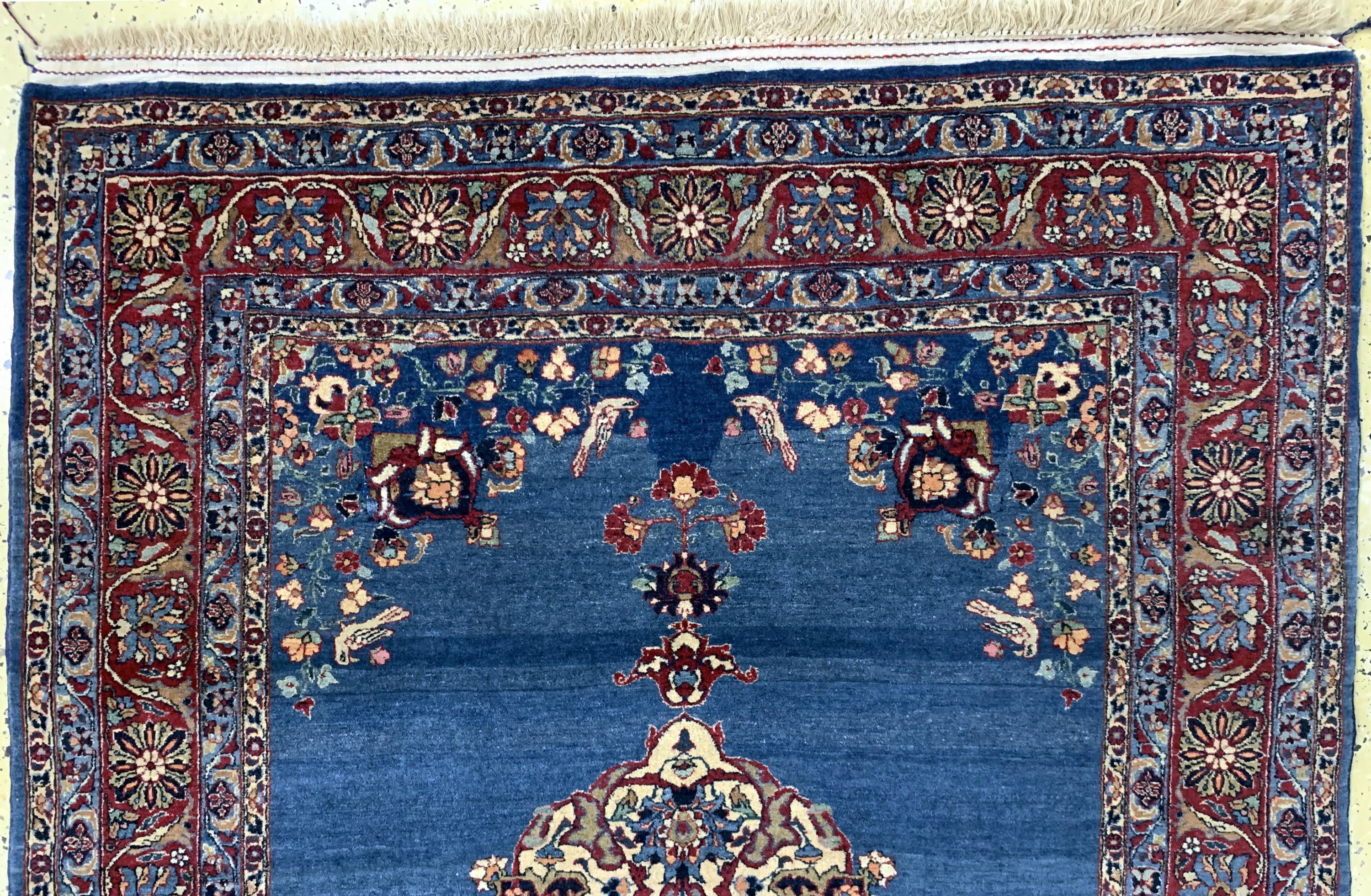 Detail a: Keschan Kork alt, Persien, Mitte 20.Jhd, Wolle auf Baumwolle, ca. 191 x 130 cm, EHZ: 2