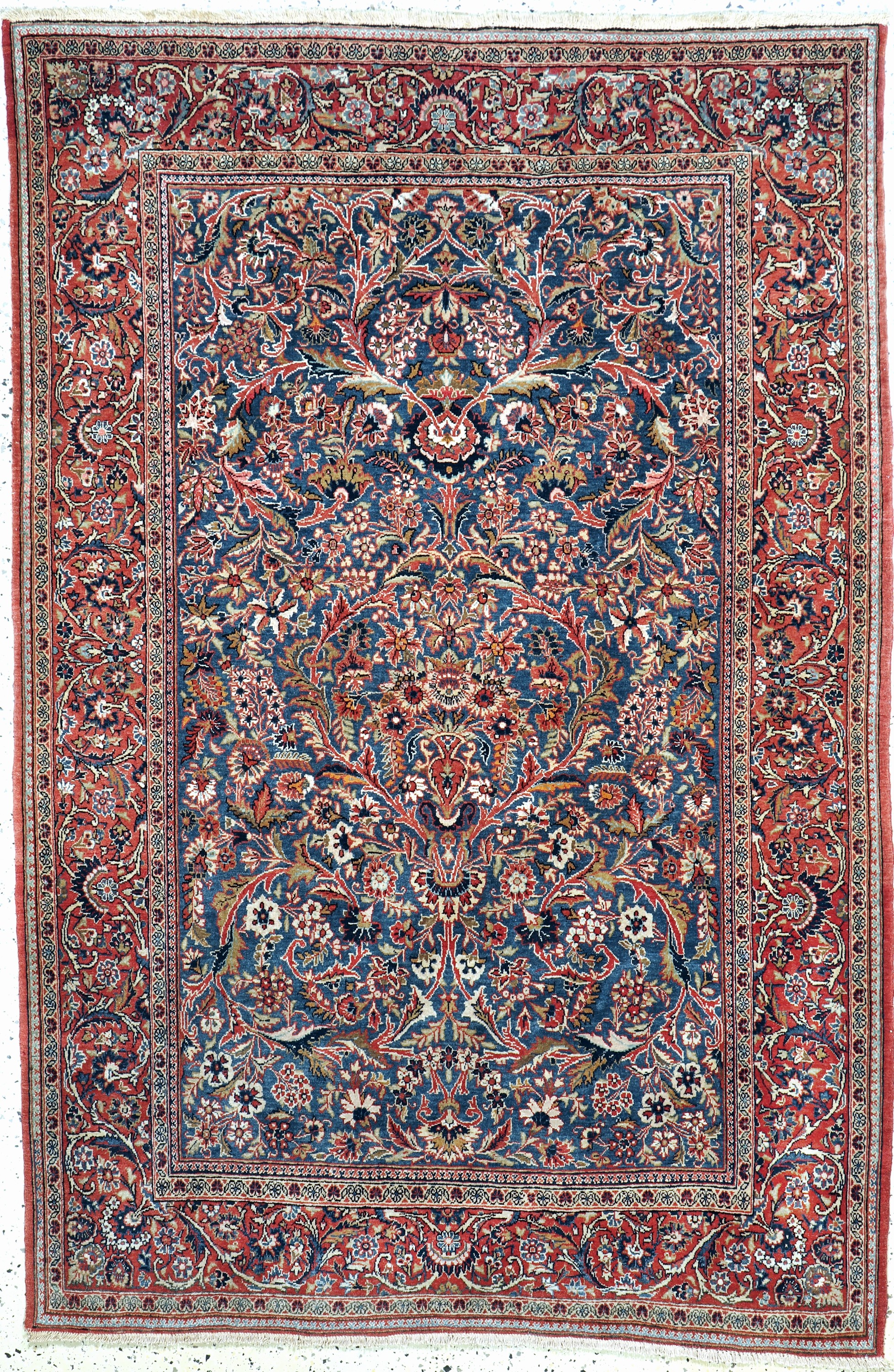 Keschan Kork fein, Persien, Anfang 20.Jhd, Korkwolle auf Baumwolle, ca. 200 x 134 cm, EHZ: 2