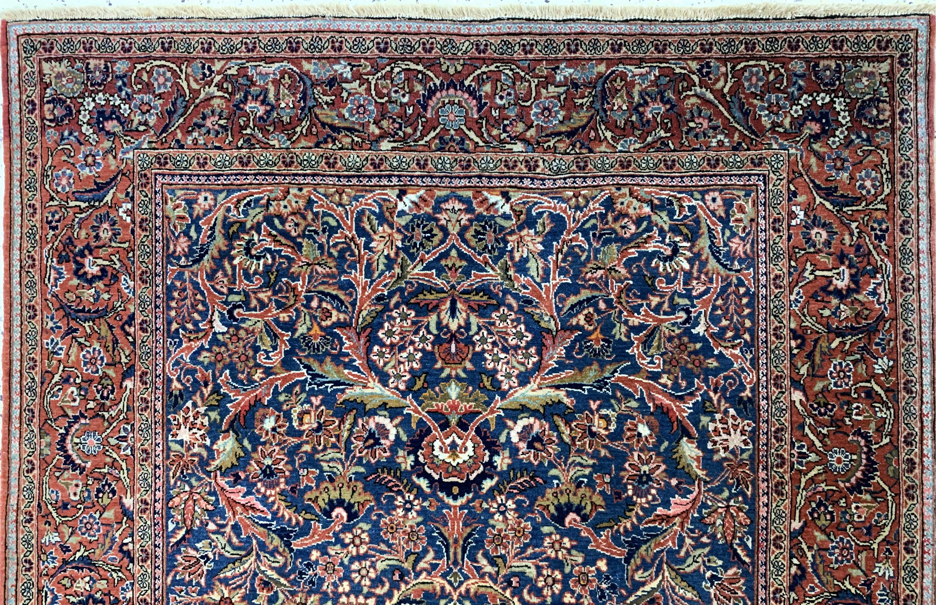 Detail a: Keschan Kork fein, Persien, Anfang 20.Jhd, Korkwolle auf Baumwolle, ca. 200 x 134 cm, EHZ: 2