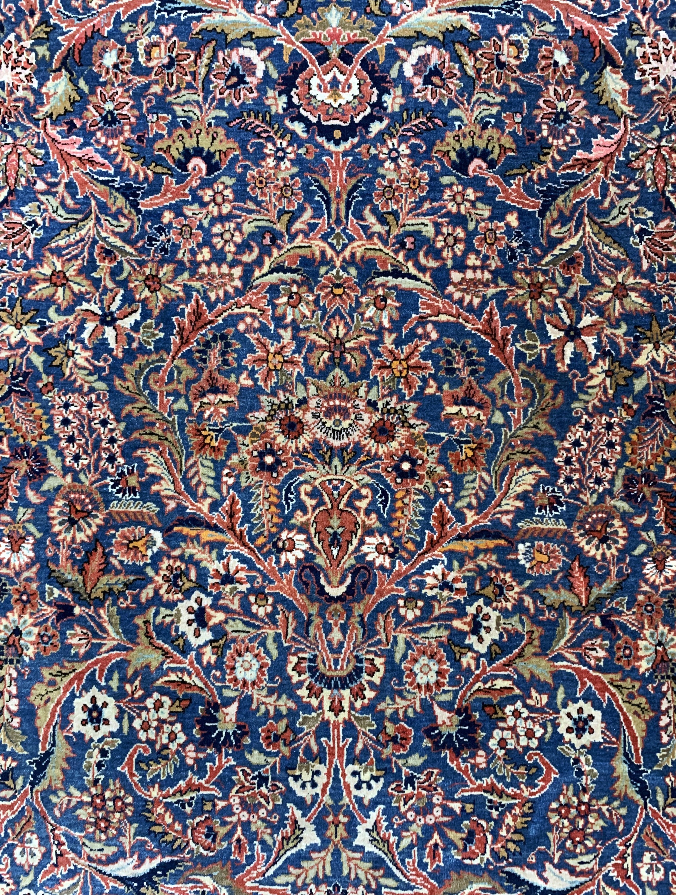 Detail c: Keschan Kork fein, Persien, Anfang 20.Jhd, Korkwolle auf Baumwolle, ca. 200 x 134 cm, EHZ: 2