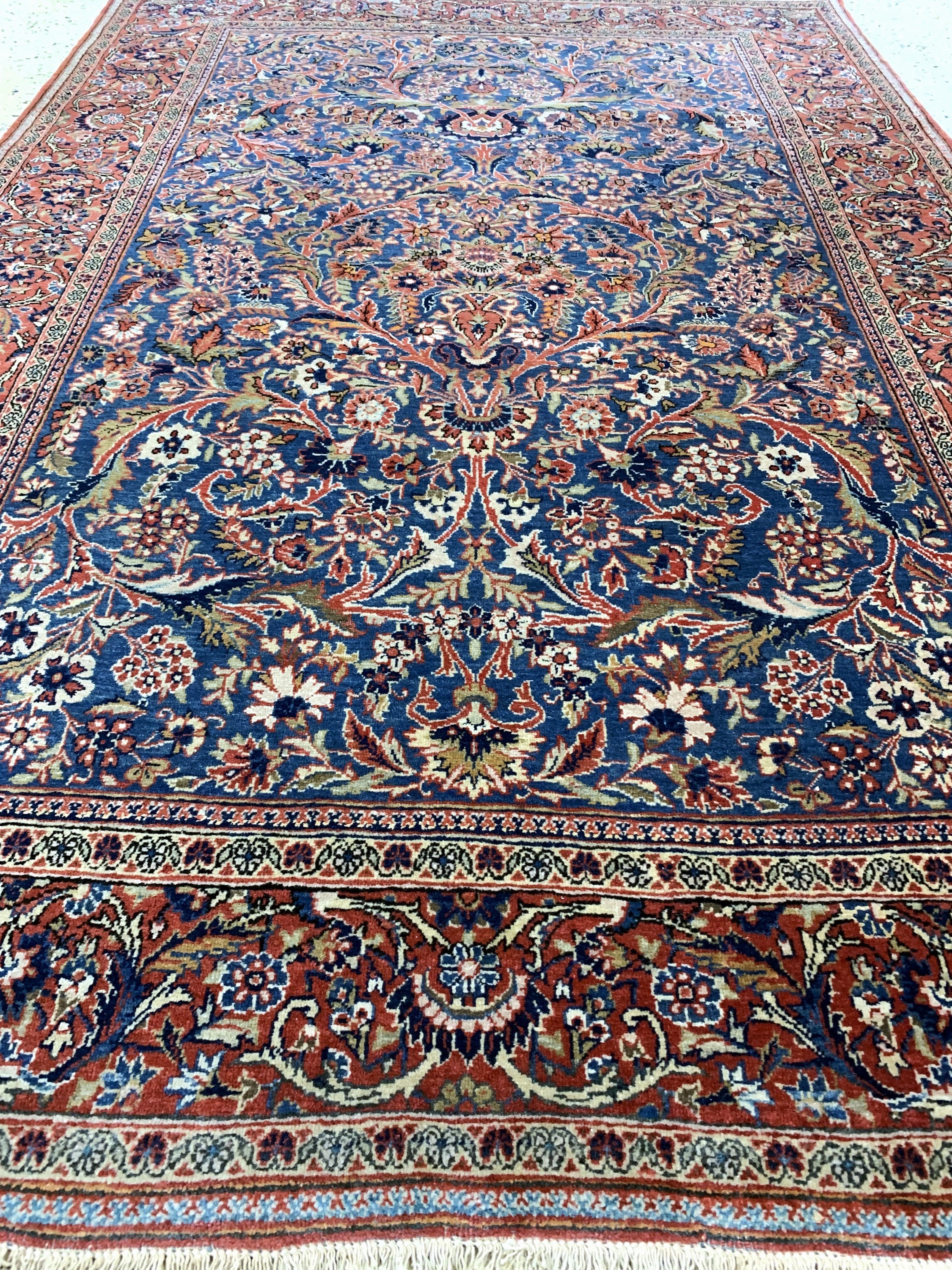 Detail d: Keschan Kork fein, Persien, Anfang 20.Jhd, Korkwolle auf Baumwolle, ca. 200 x 134 cm, EHZ: 2