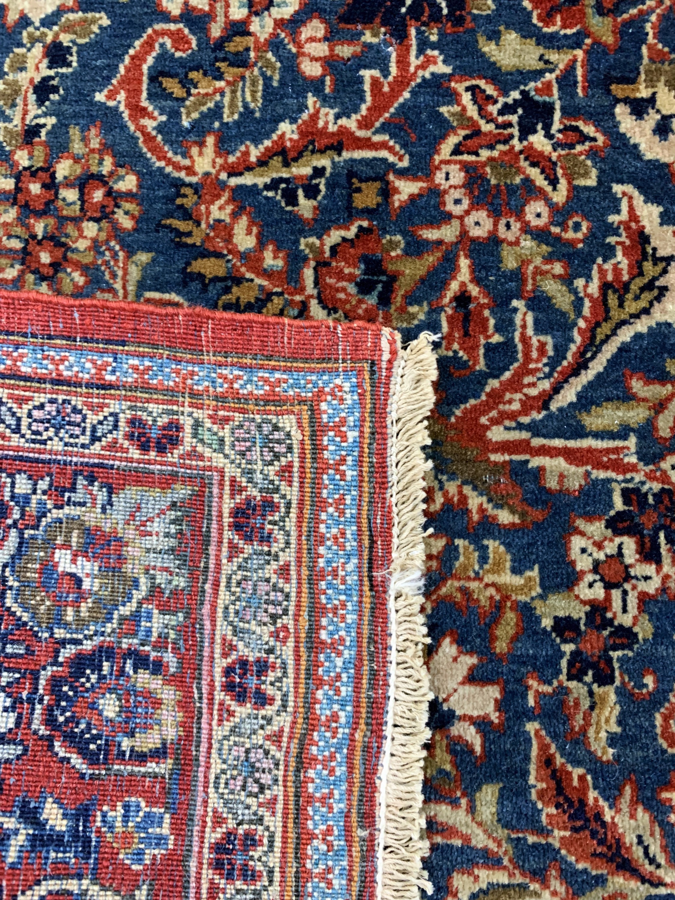Detail e: Keschan Kork fein, Persien, Anfang 20.Jhd, Korkwolle auf Baumwolle, ca. 200 x 134 cm, EHZ: 2