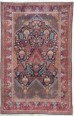 Image Keschan"Hadji-Khanumi"fein, Persien, Anfang20.Jhd, Korkwolle auf Baumwolle, ...