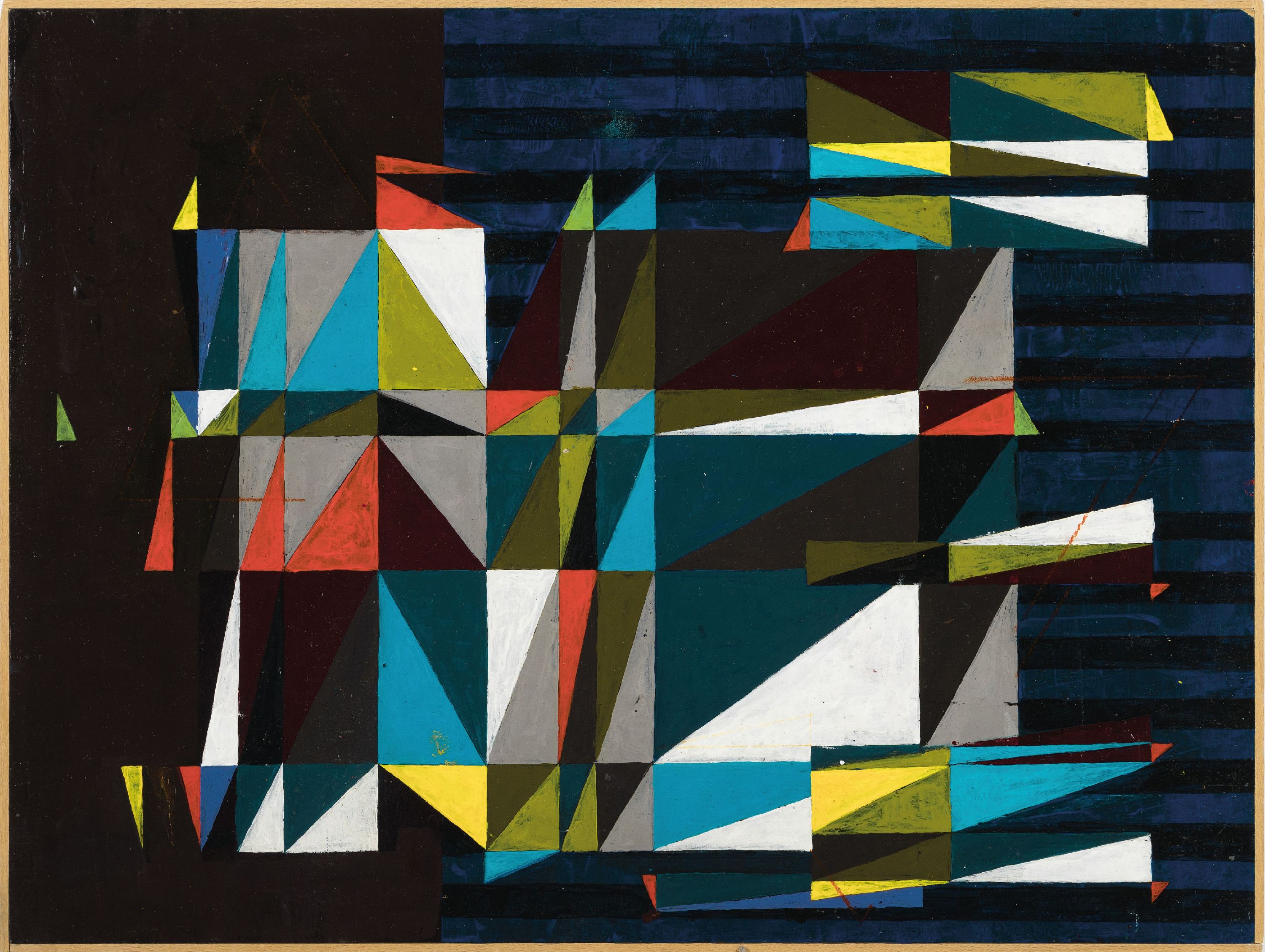 Detail k: SD Karoe, zeitgenössischer Künstler, Ohne Titel (Neue Volkskunst 8/RMX, so rückseitig bezeichnet, Acryl auf MDF Platte, rückseitig signiert und ...