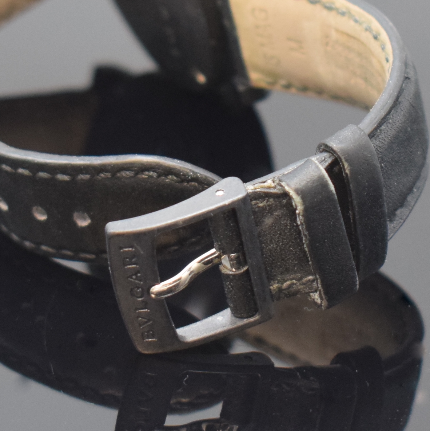 Detail b: BULGARI Carbongold Armbandchronograph Referenz BB 38 CL CH, Schweiz um 2009 zum 125 Jährigen Jubiläum, quarz, Boden 4-fach verschr., orig. ...