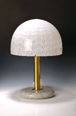 Image Große Pilzlampe, Murano, Barovier & Toso, Modell 6000, großer Pilz mit ...