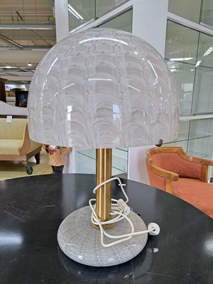 26884187e - Große Pilzlampe, Murano, Barovier & Toso, Modell 6000, großer Pilz mit ...