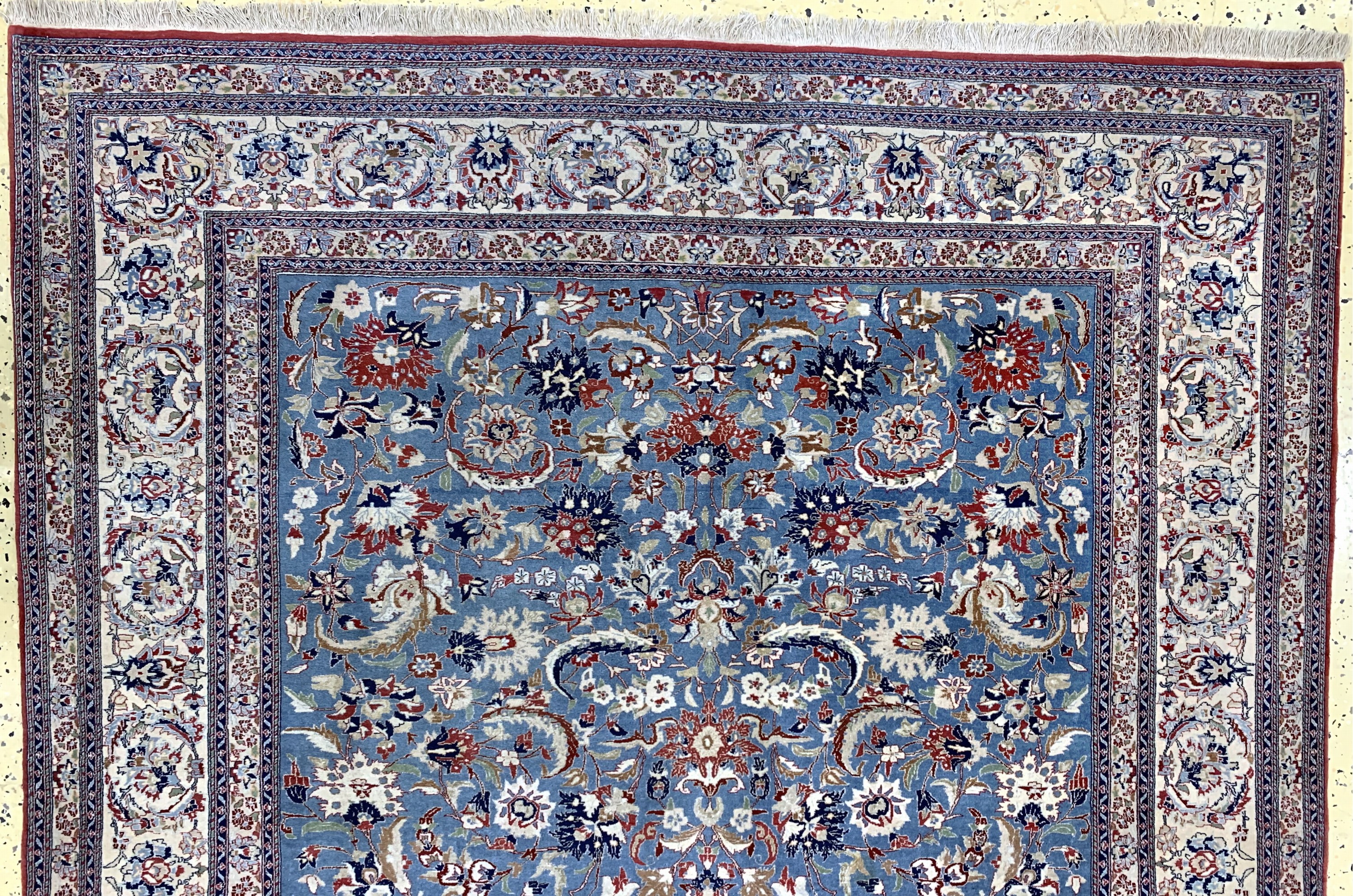 Detail a: Nain"Tudeschk"fein, Persien, um 1900, Korkwolle auf Baumwolle, ca. 210 x 157 cm, EHZ: 2-3