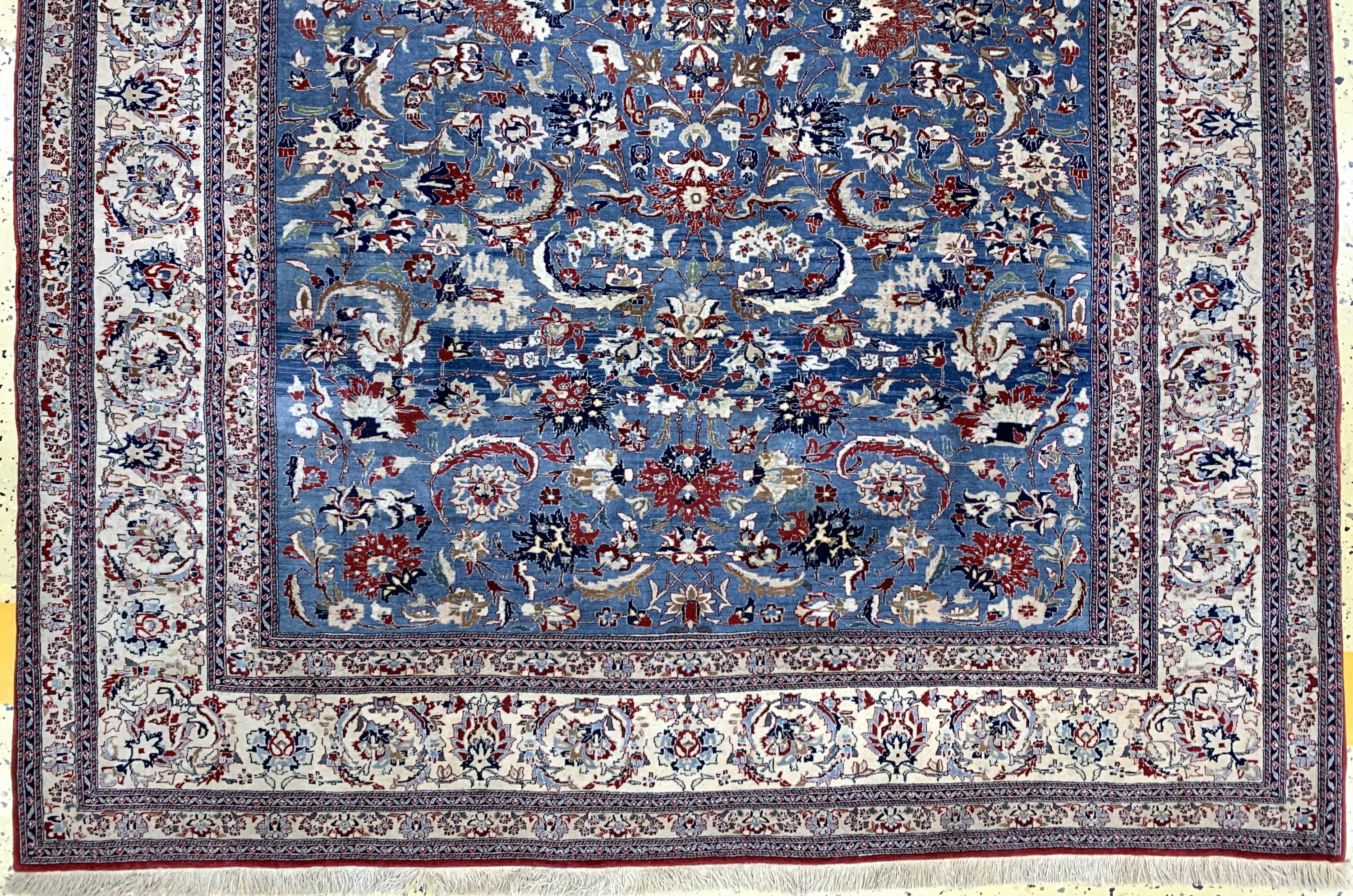 Detail b: Nain"Tudeschk"fein, Persien, um 1900, Korkwolle auf Baumwolle, ca. 210 x 157 cm, EHZ: 2-3