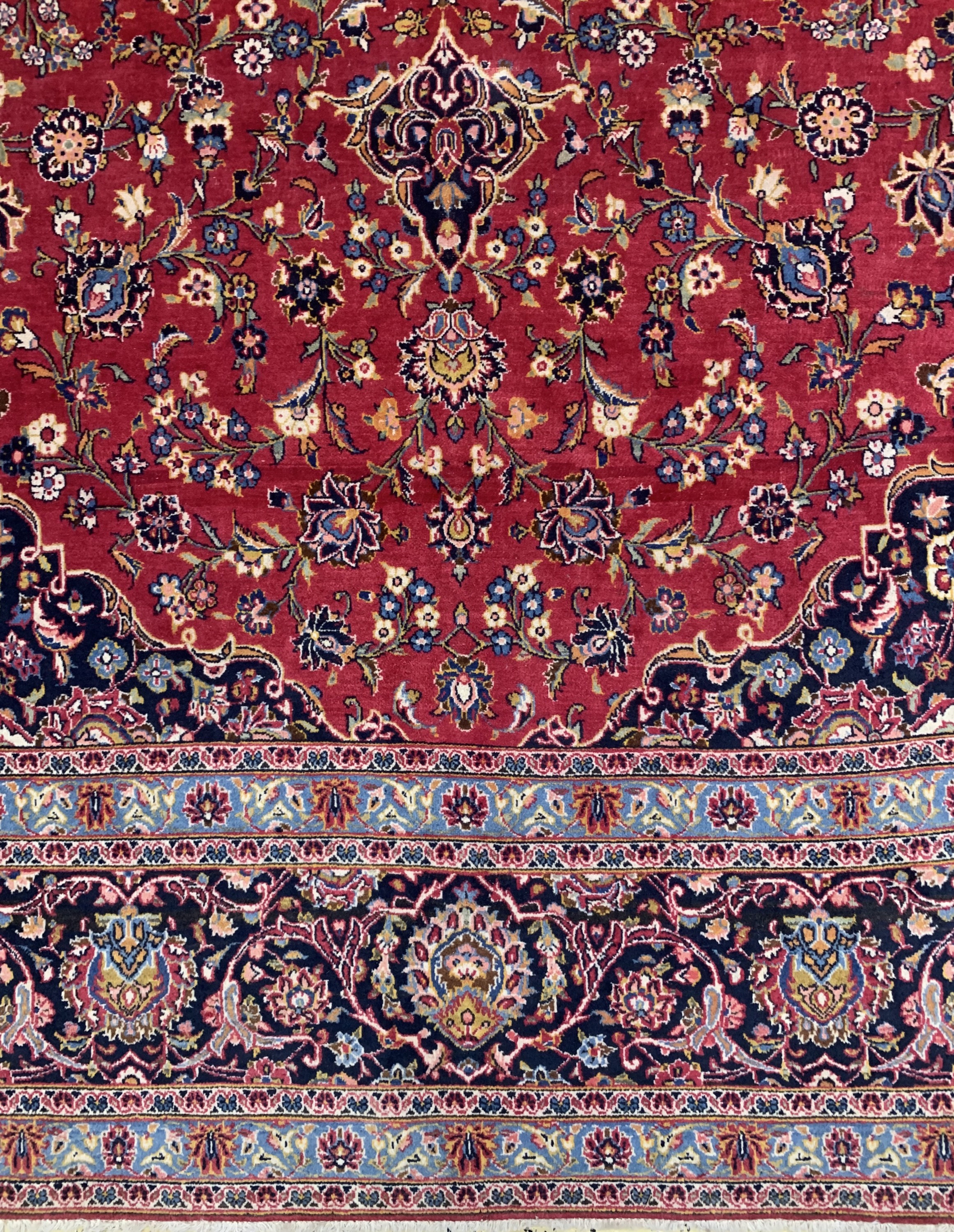 Detail b: Keschan, Persien, Ende 20.Jhd, Wolle auf Baumwolle, ca. 460 x 314 cm, EHZ: 3