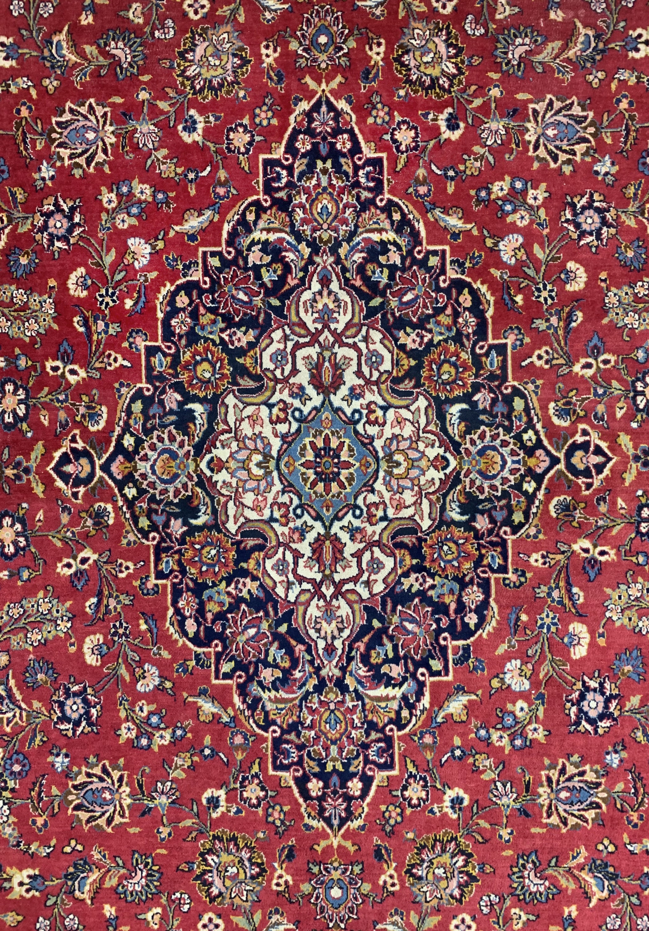 Detail d: Keschan, Persien, Ende 20.Jhd, Wolle auf Baumwolle, ca. 460 x 314 cm, EHZ: 3