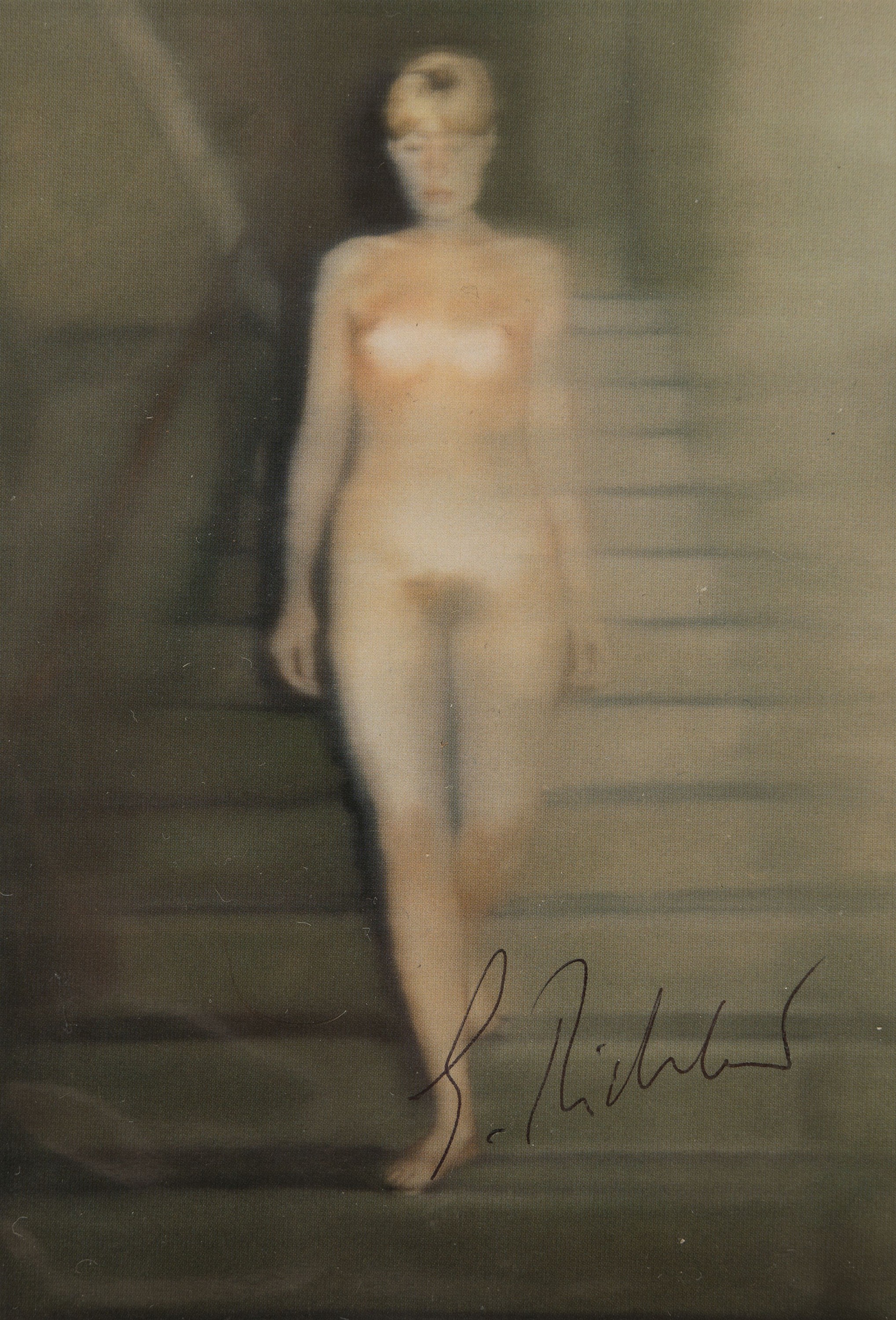 Gerhard Richter, geb. 1932, Multiple, Postkarte, Farboffset, mittig unten handsign.,ca. 10x15cm