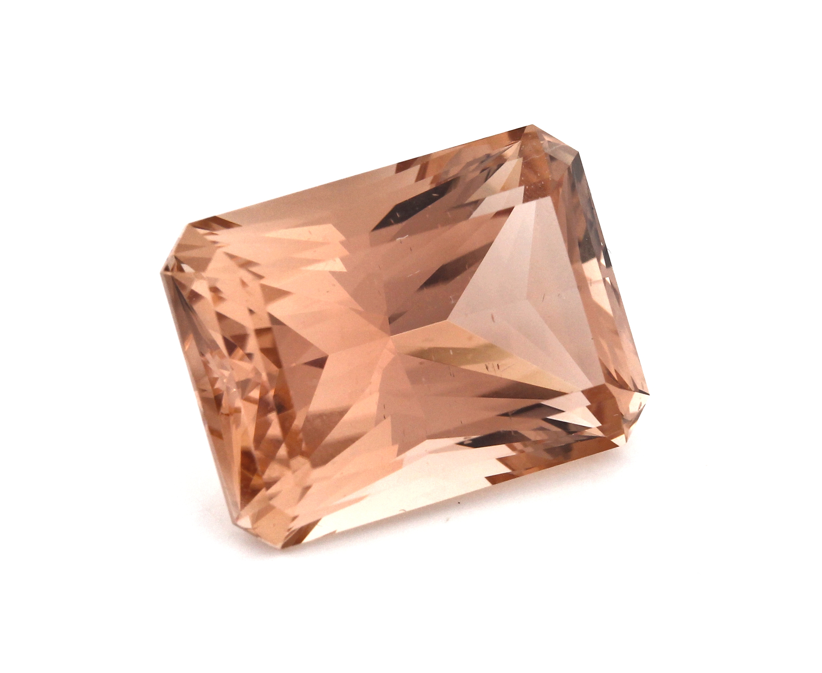 Detail a: Loser Imperial Topas, ca. 31.59 ct, oktogonaler Treppenschliff
